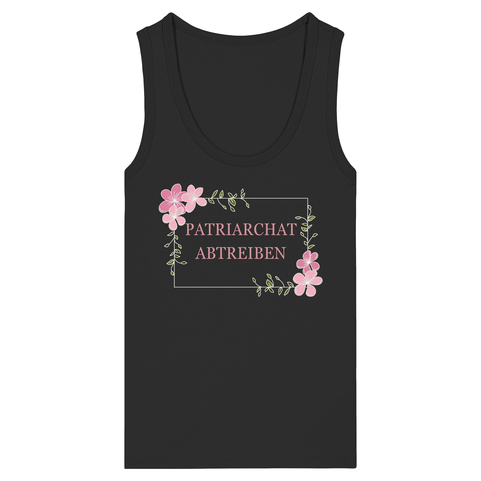 Patriarchat abtreiben - Womens Organic Fitted Tank Top