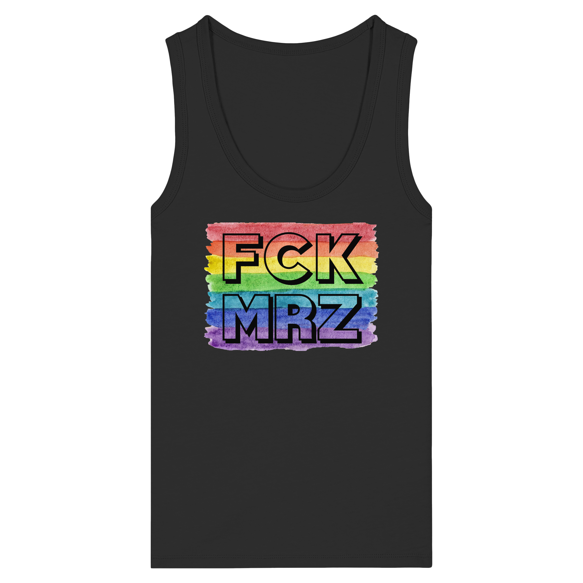 FCK MRZ "Rainbow Resistance Edition" - Womens Organic Fitted Tank Top