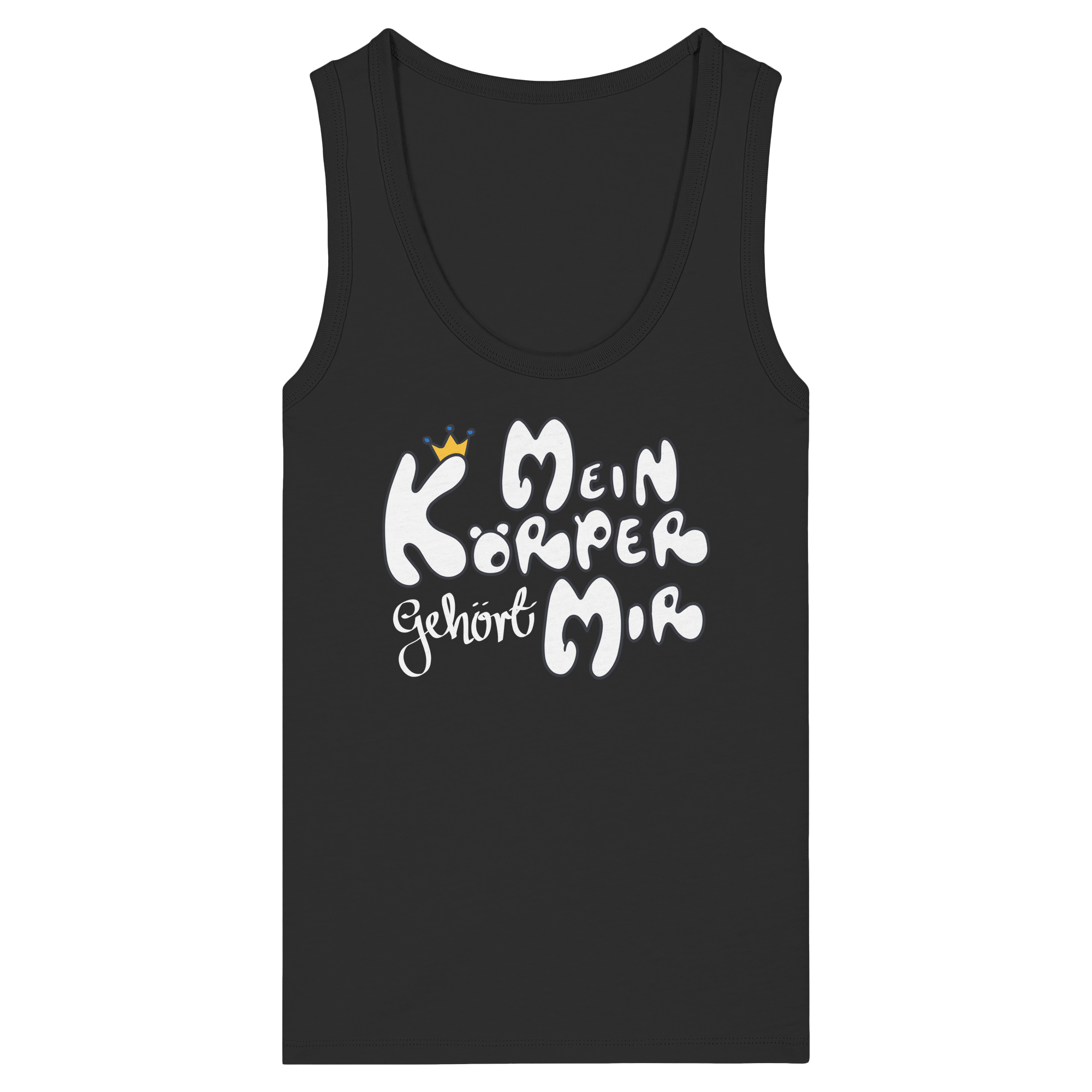 Mein Körper gehört mir "Weiße Edition" - Womens Organic Fitted Tank Top