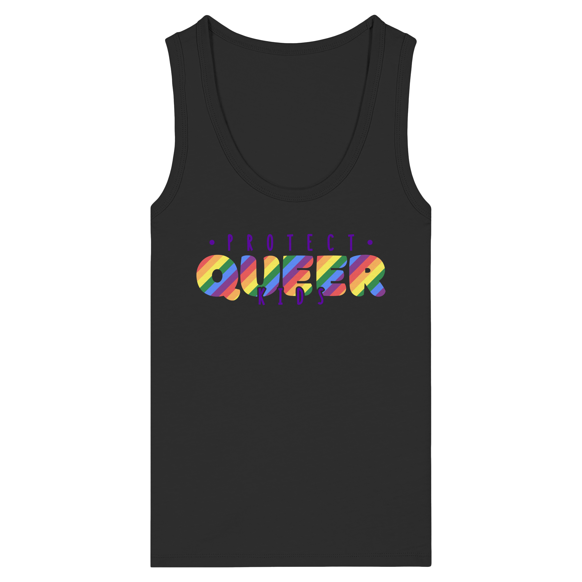 Protect Queer Kids - Womens Organic Fitted Tank Top