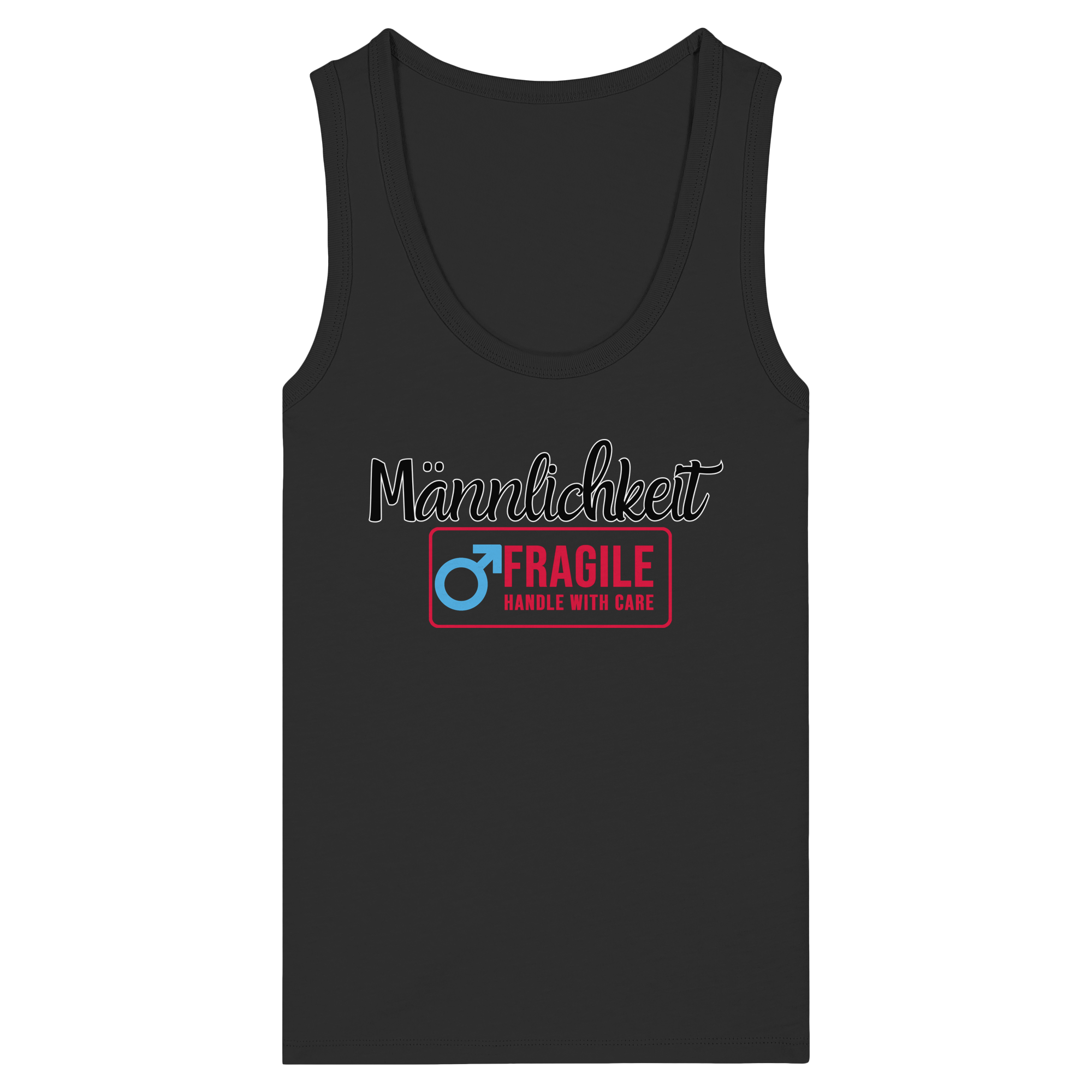 Männlichkeit: Handle with Care - Womens Organic Fitted Tank Top