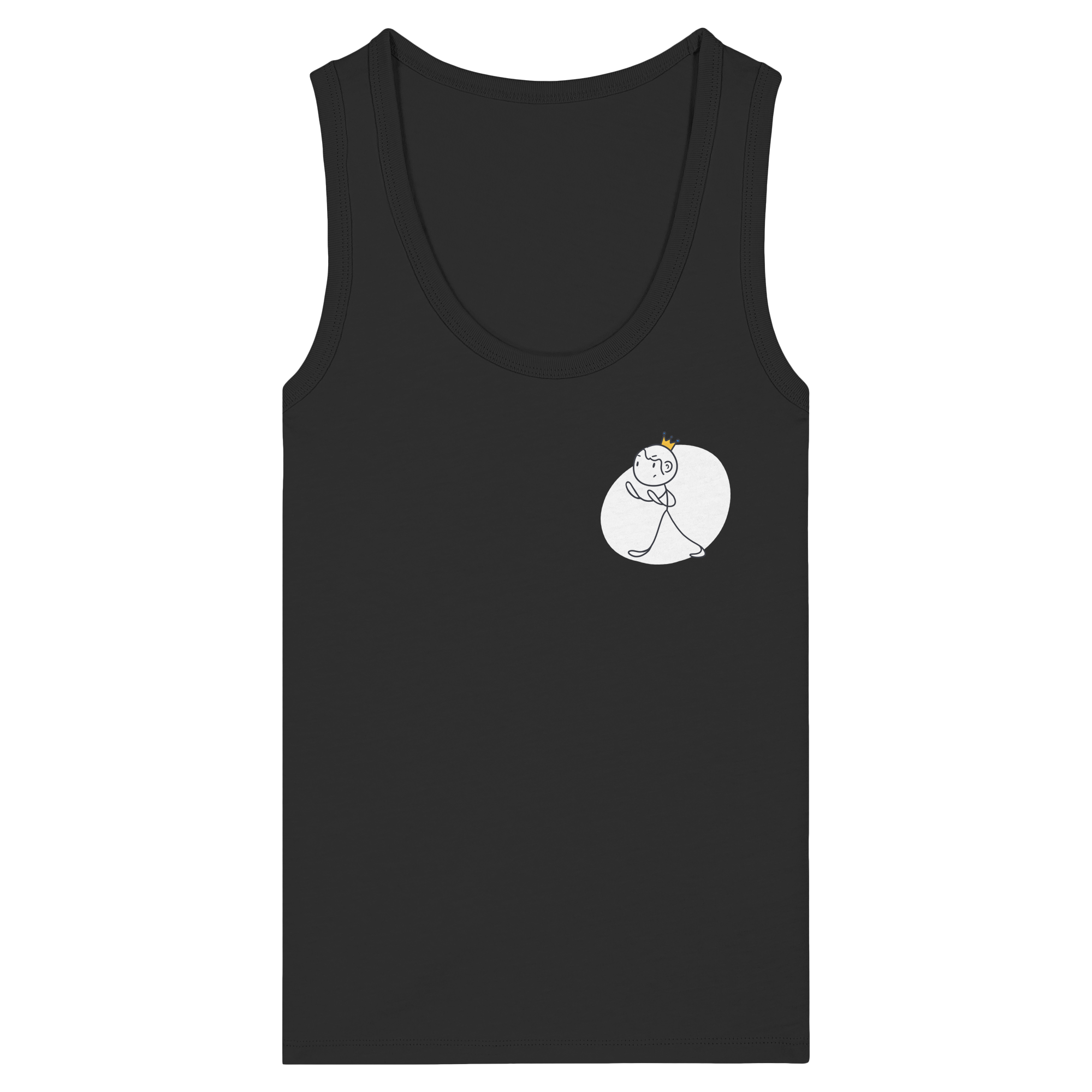 Seelenmännchen "Selbstverteidigung Edition" Brustprint (dunkel) - Womens Organic Fitted Tank Top