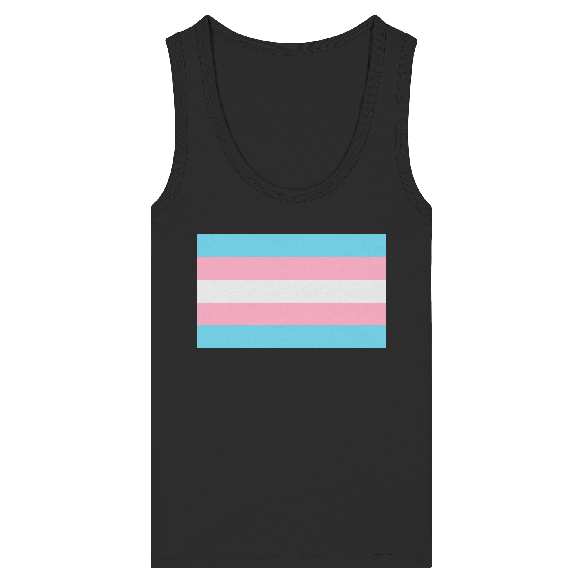 Trans Pride Flag - Womens Organic Fitted Tank Top