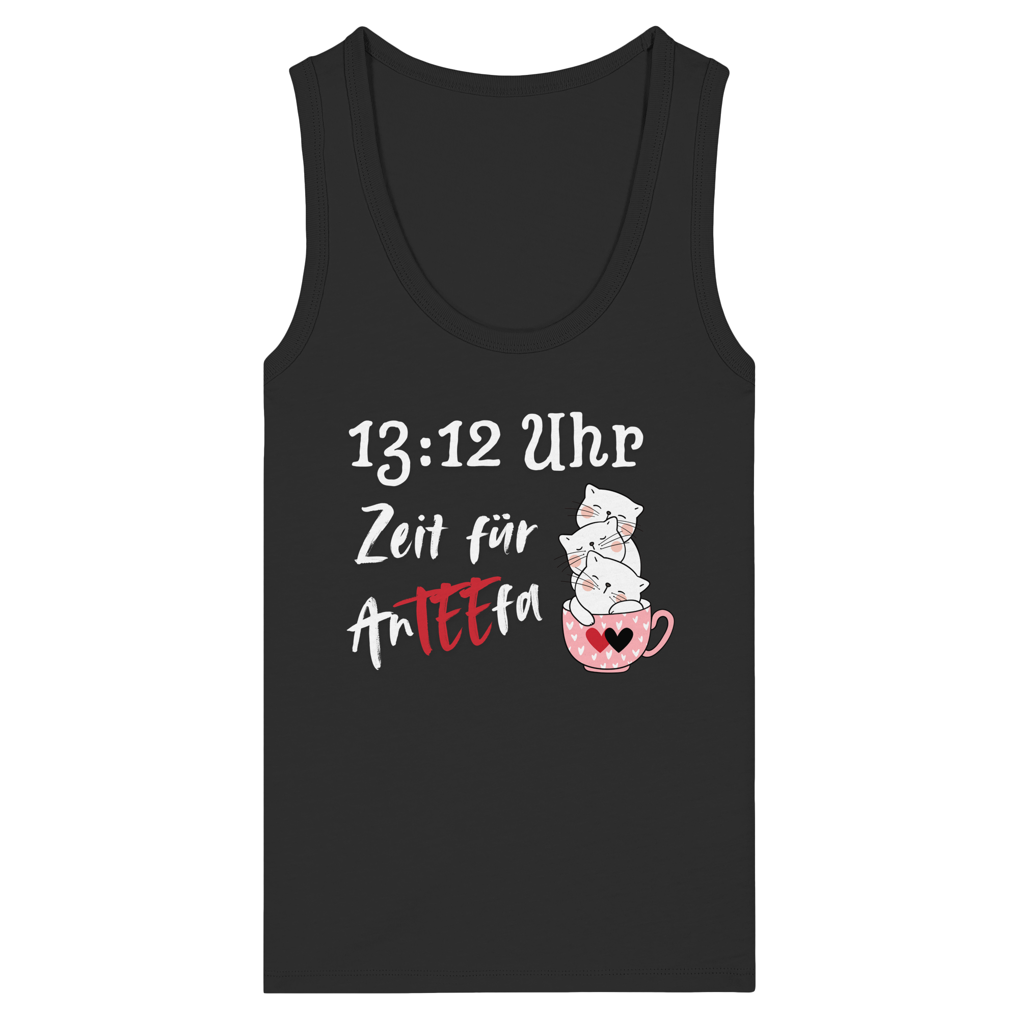 13:12 Uhr Zeit für AnTEEfa - Womens Organic Fitted Tank Top