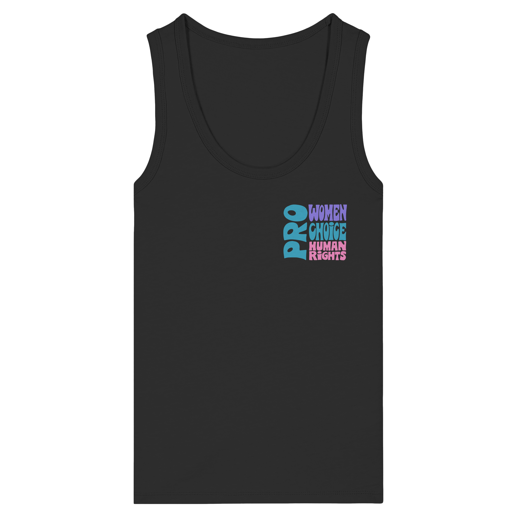 Pro Women Choice Human Rights "Soft Pop Edition" - Womens Organic Fitted Tank Top