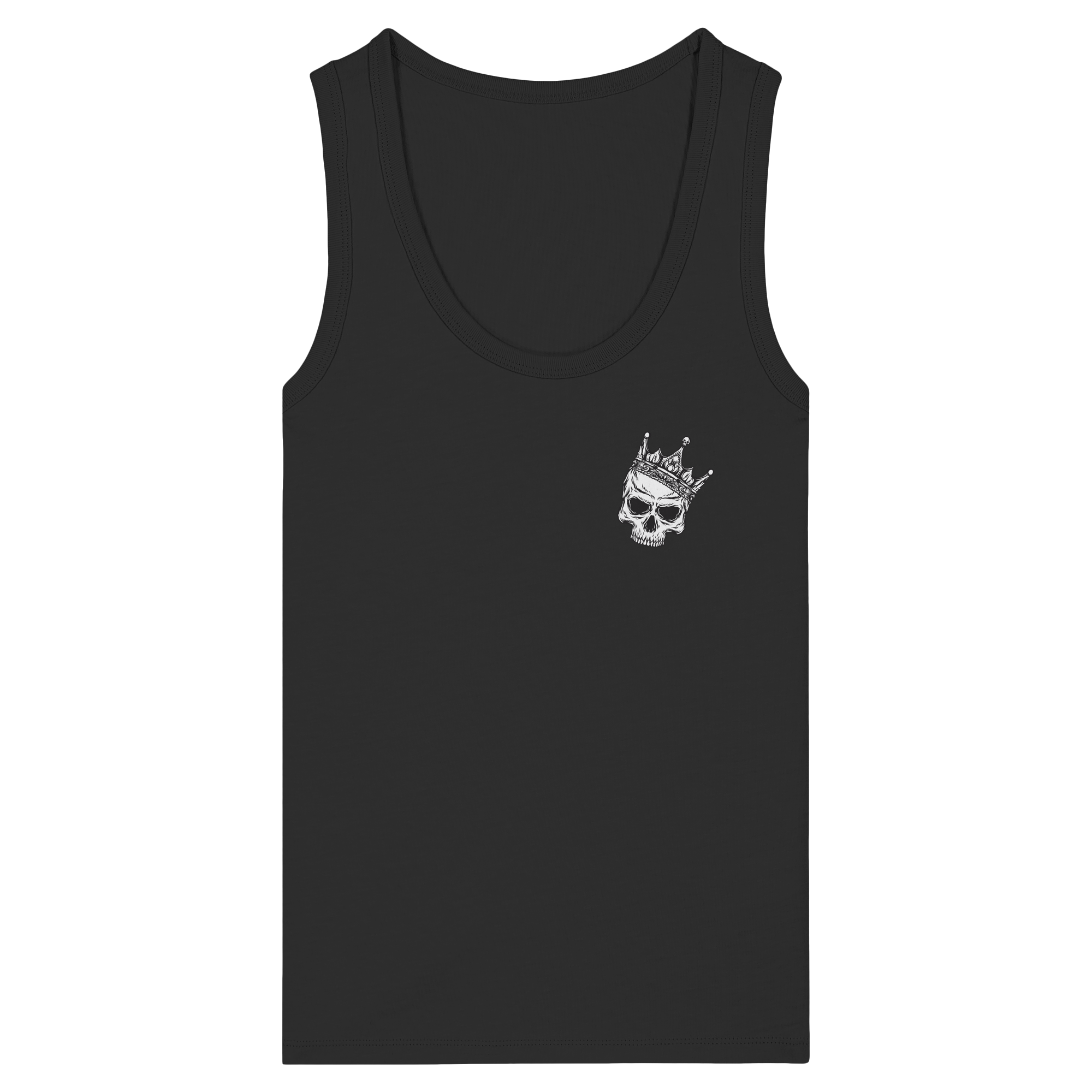 Eat the Rich "Skull Edition" Backprint - Womens Organic Fitted Tank Top