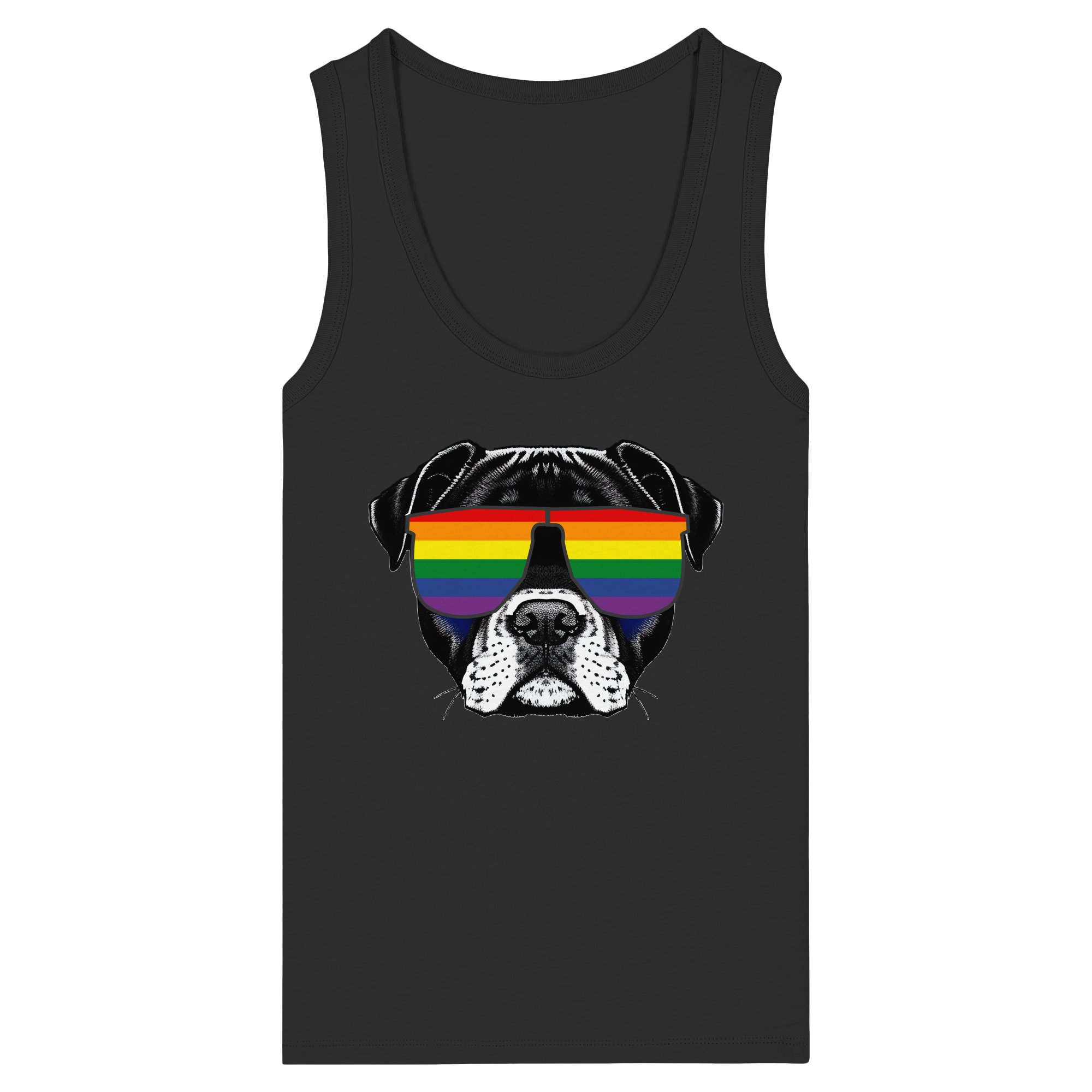 Regenbogen Doggo - Womens Organic Fitted Tank Top