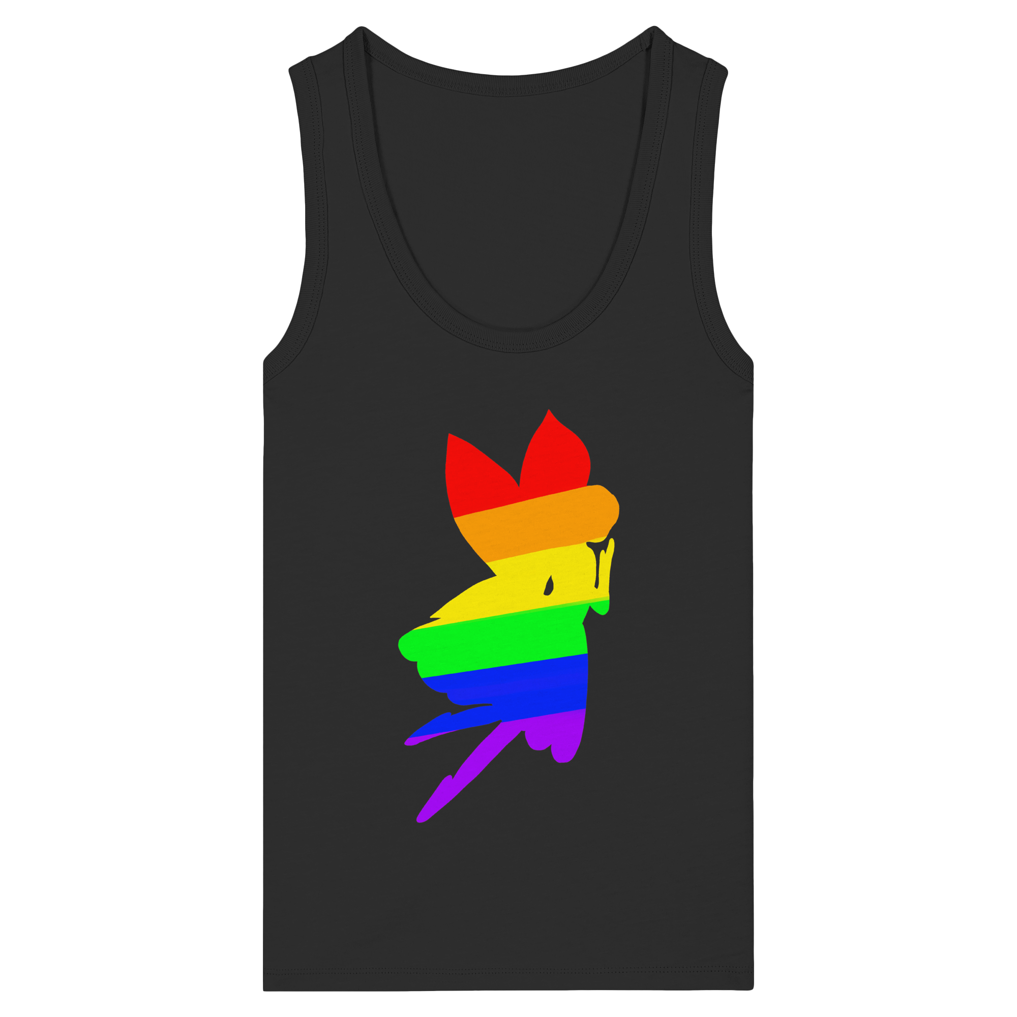 Regenbogen Fee - Womens Organic Fitted Tank Top