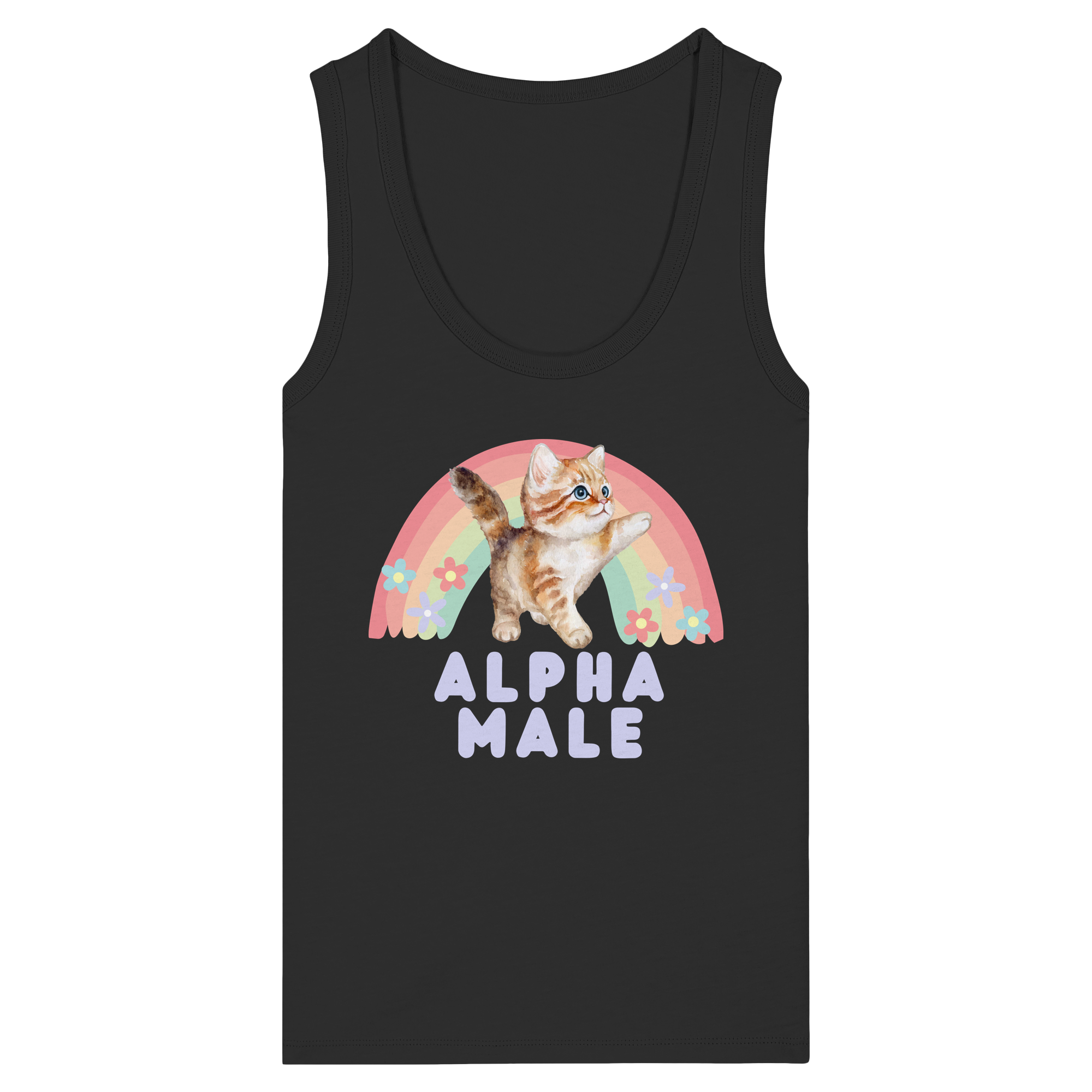 Alpha Male "Rainbow Roar Edition" - Womens Organic Fitted Tank Top