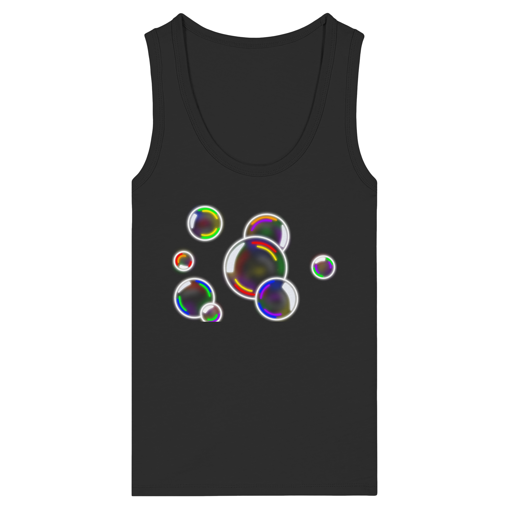Regenbogen Seifenblasen - Womens Organic Fitted Tank Top