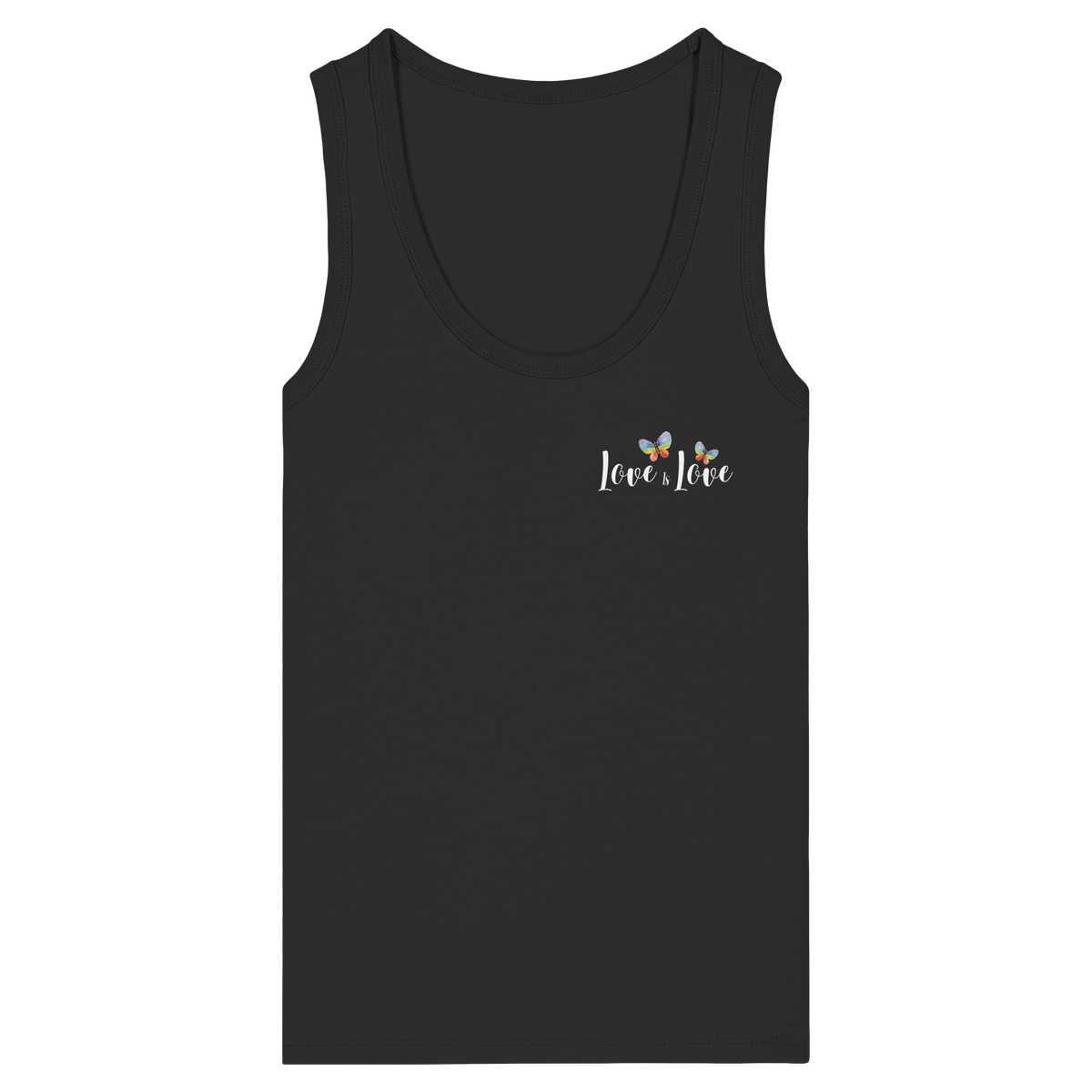 Love is Love "Butterfly Edition" - Womens Organic Fitted Tank Top
