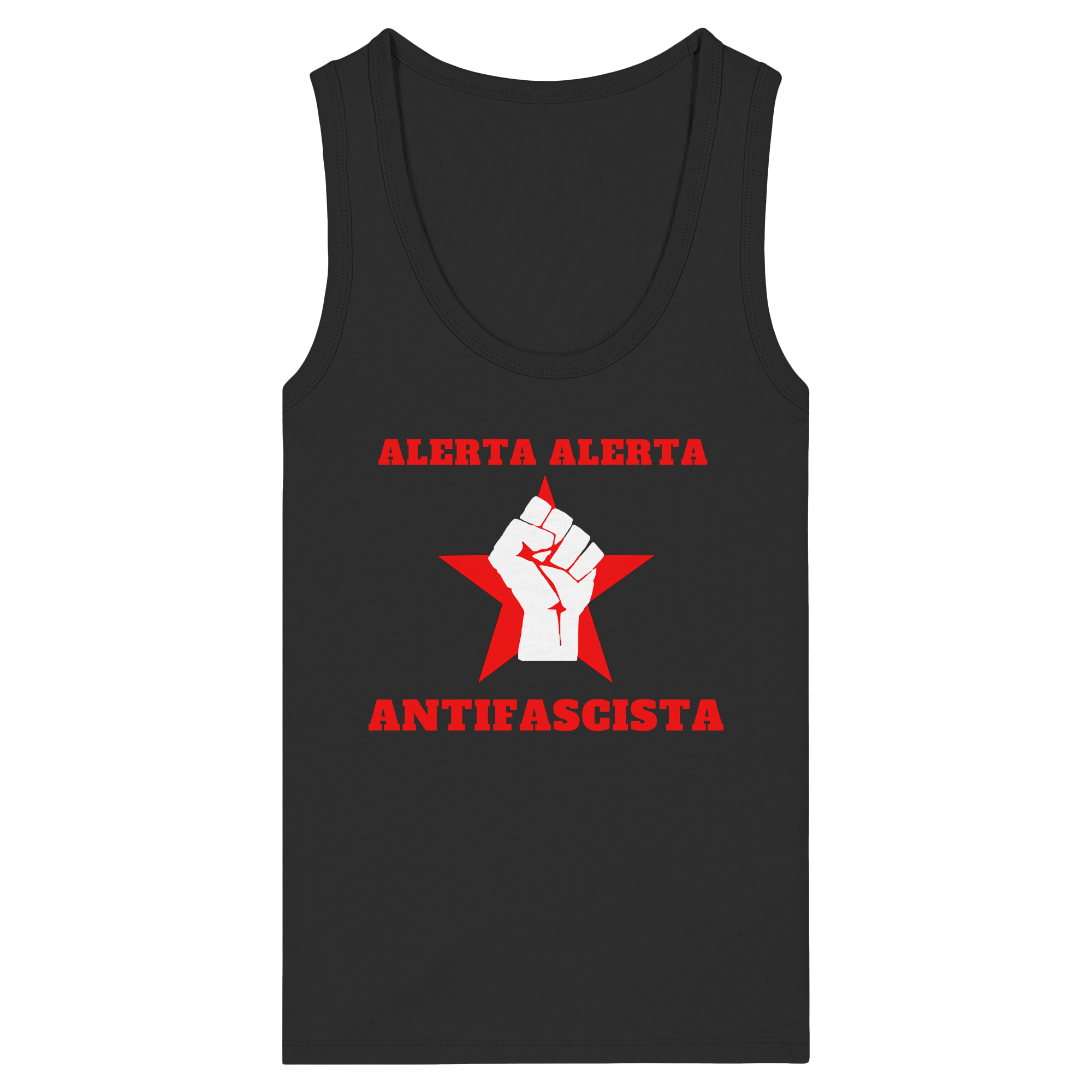 Alerta Alerta Antifascista - Womens Organic Fitted Tank Top