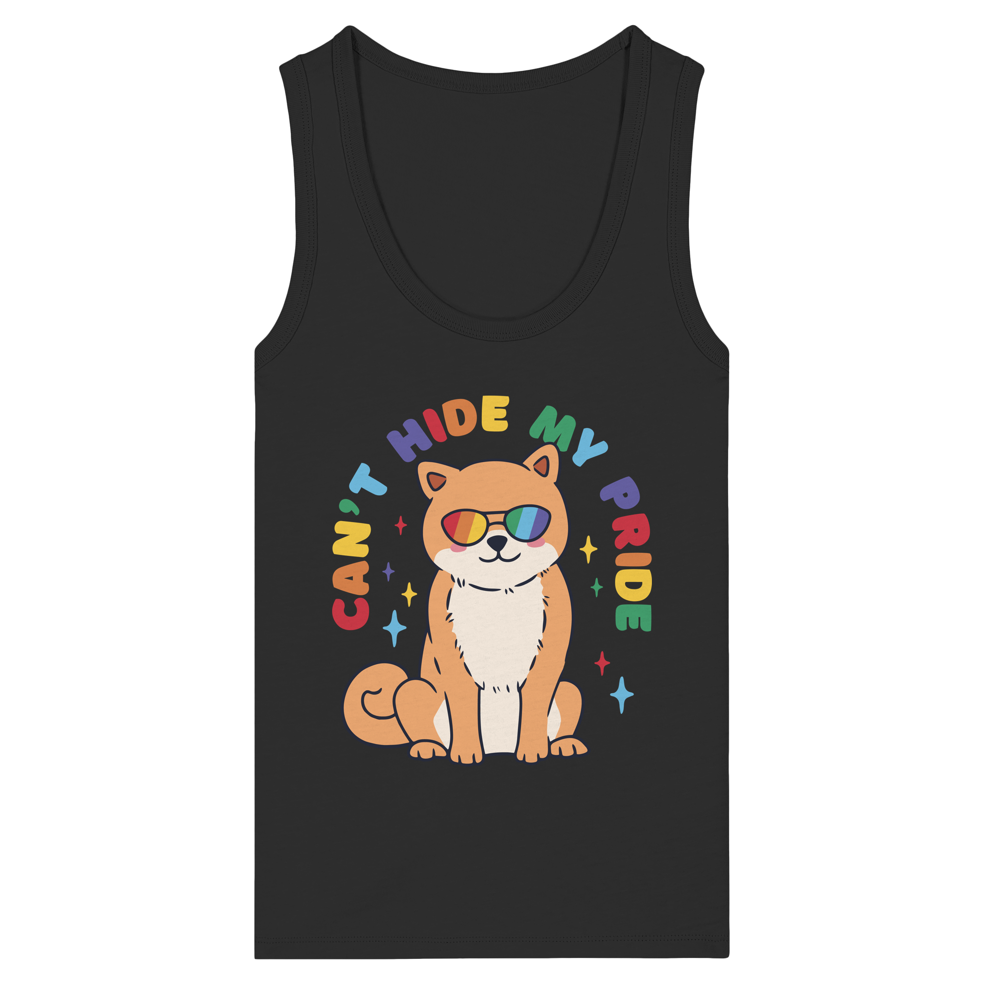 Can't Hide my Pride Doggo - Womens Organic Fitted Tank Top
