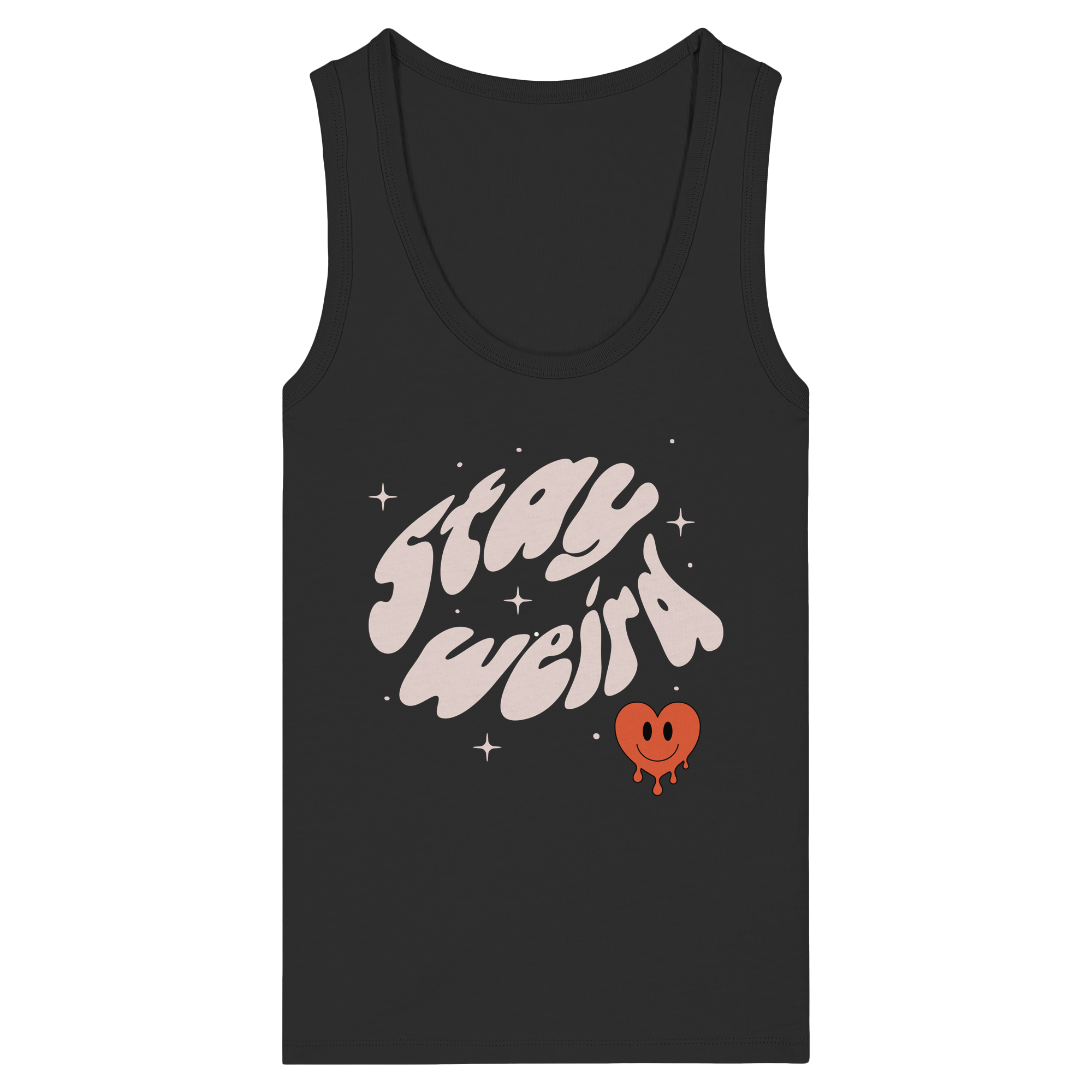stay weird - Womens Organic Fitted Tank Top