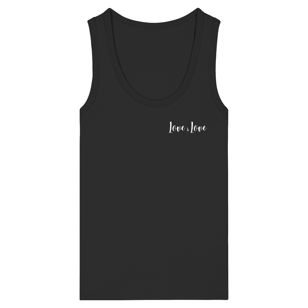 Love is Love "Calligraphy Edition" - Womens Organic Fitted Tank Top