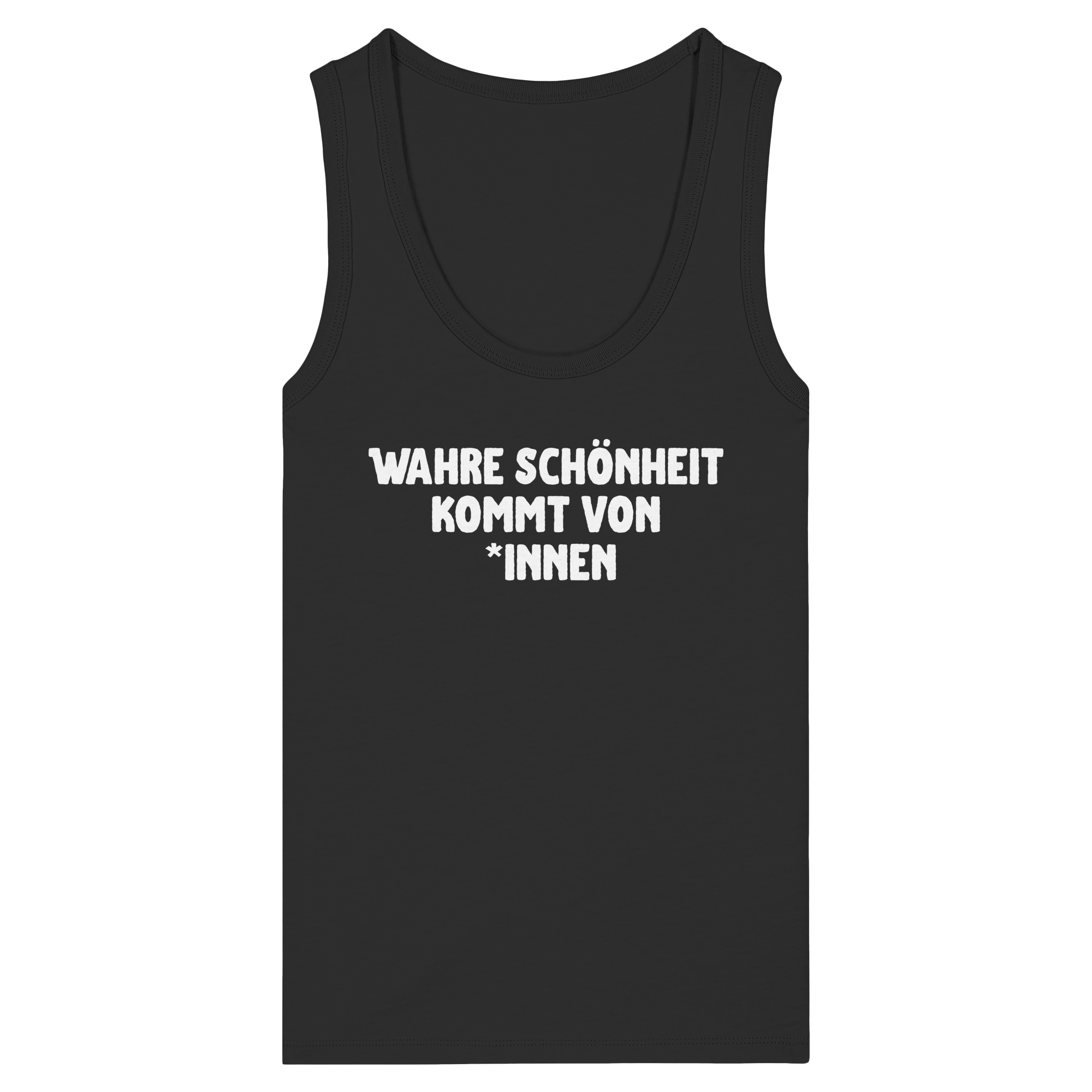 Wahre Schönheit kommt von *innen - Womens Organic Fitted Tank Top