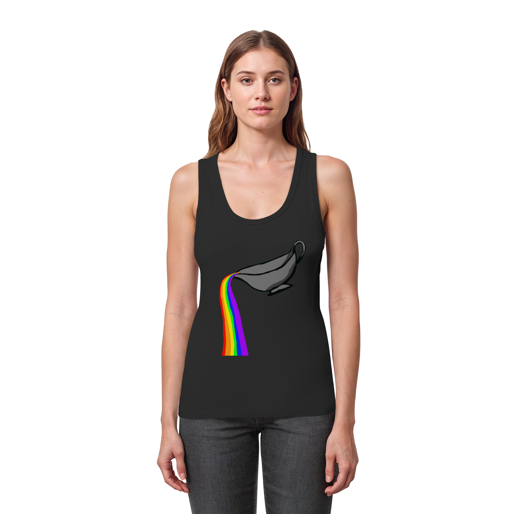 Regenbogen Soße: Sauciere - Womens Organic Fitted Tank Top