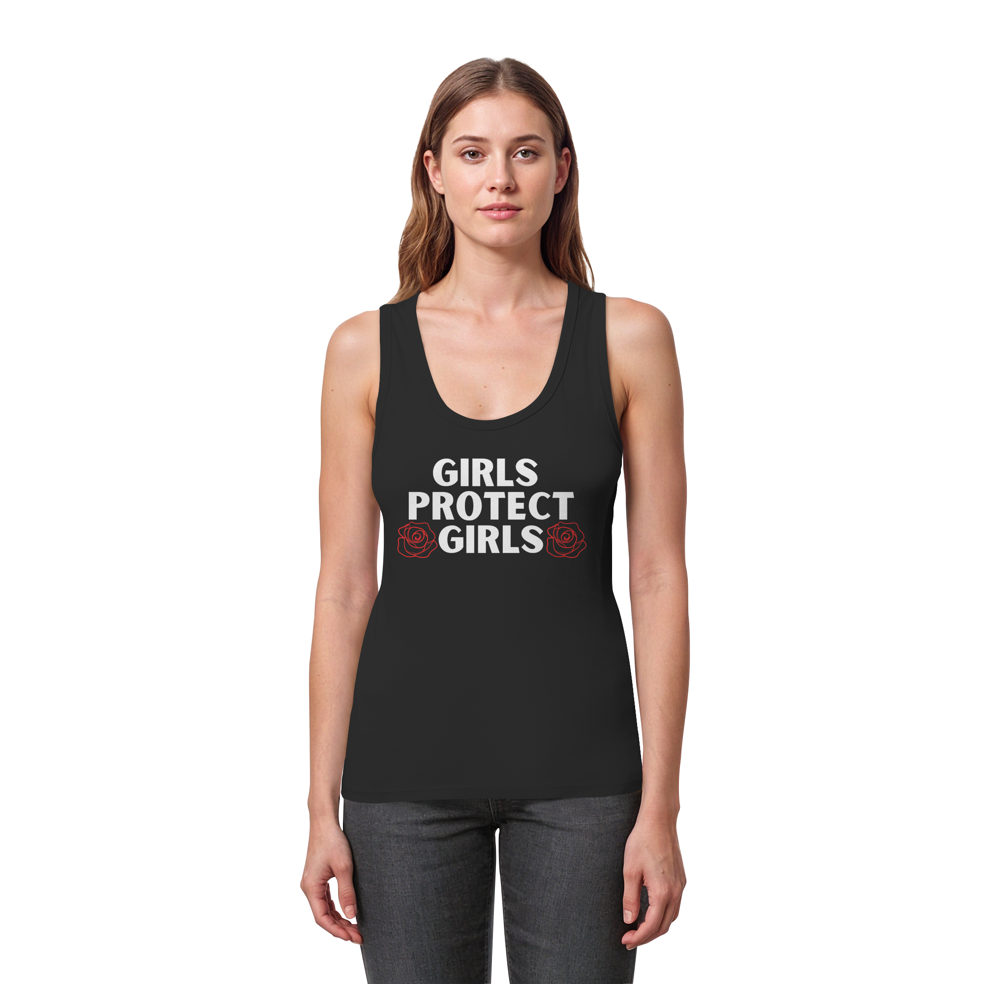 Girls protect Girls - Womens Organic Fitted Tank Top