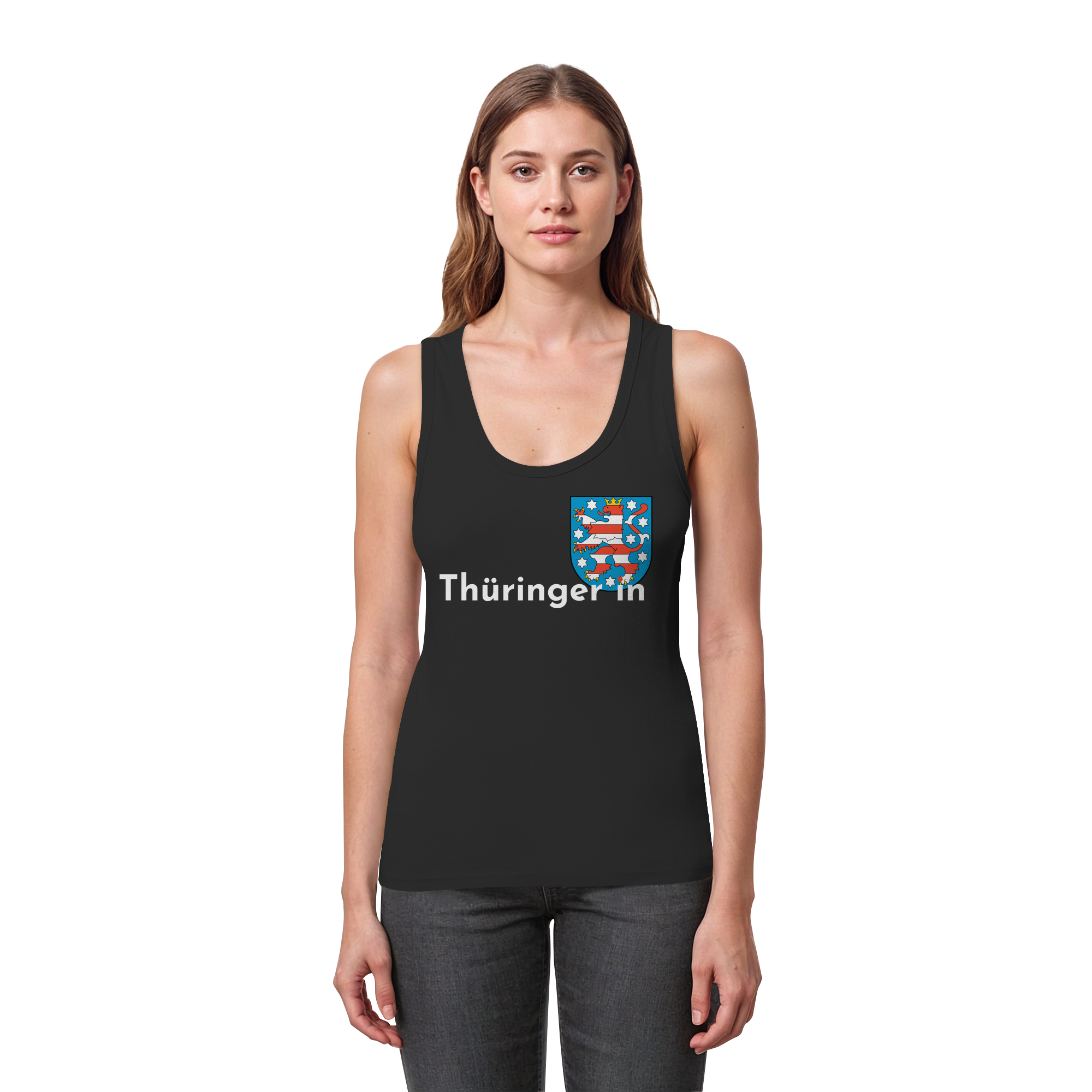 Thüringer*in "Wappen Edition" - Womens Organic Fitted Tank Top