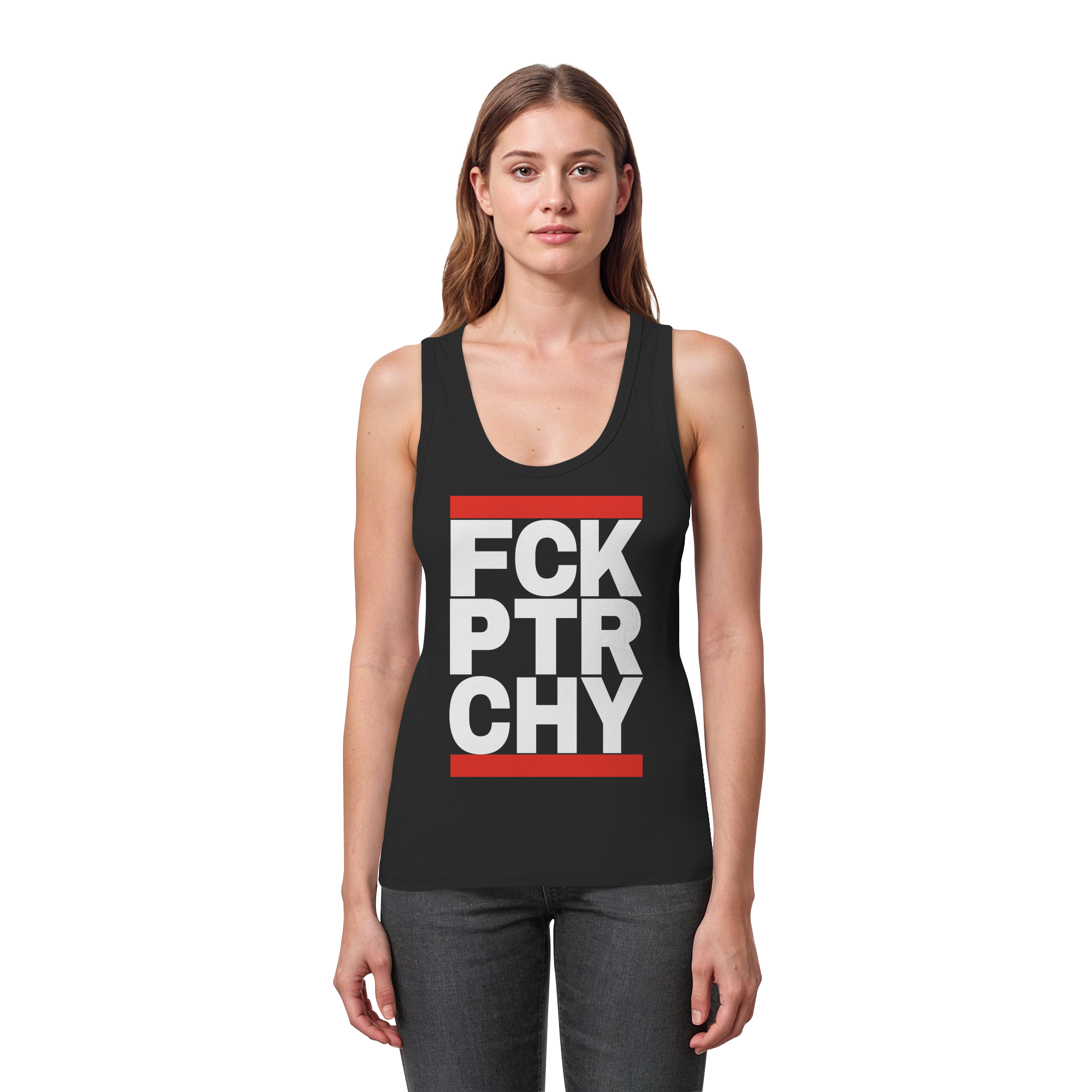 FCK PTRCHY - Womens Organic Fitted Tank Top