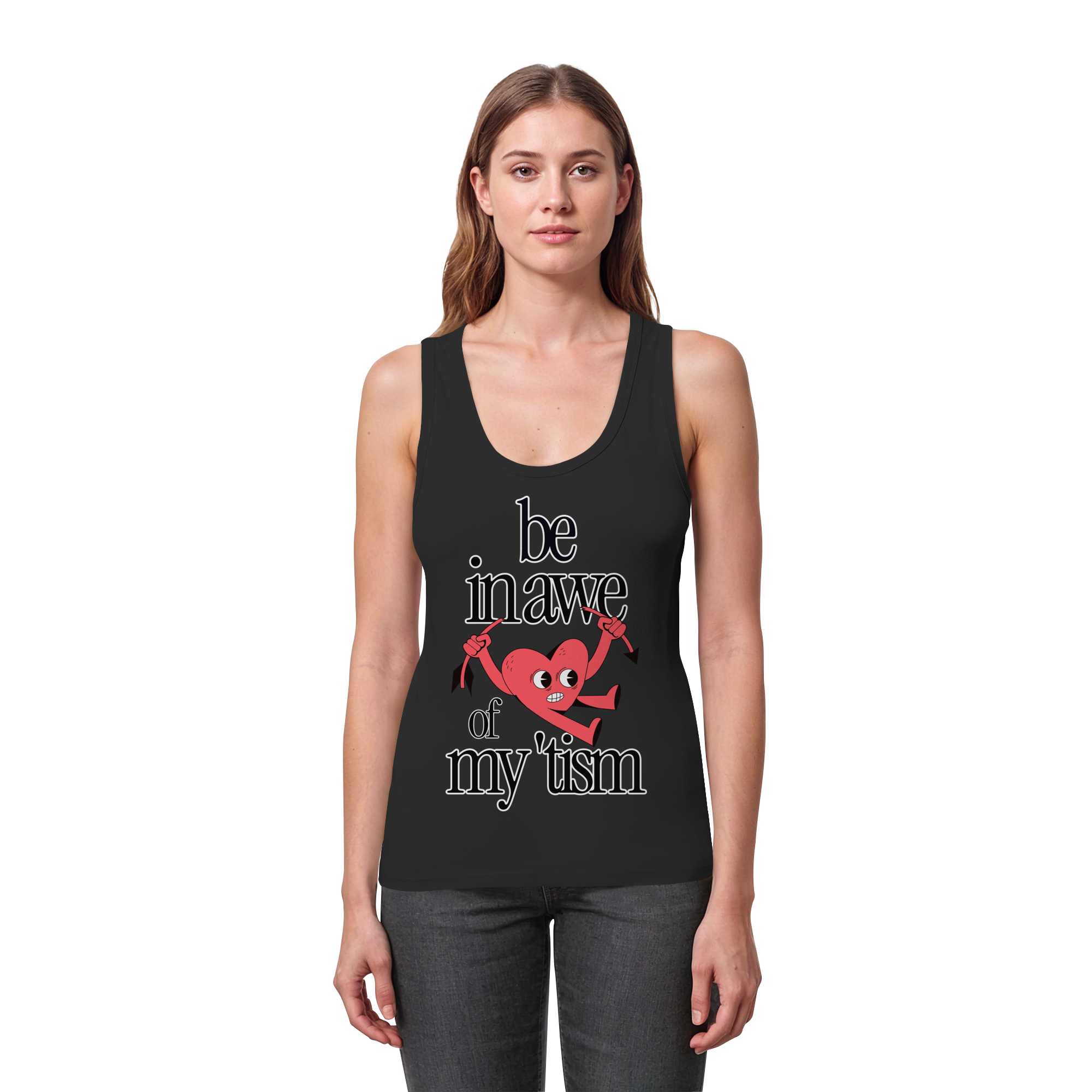 Be in Awe of my 'tism - Womens Organic Fitted Tank Top