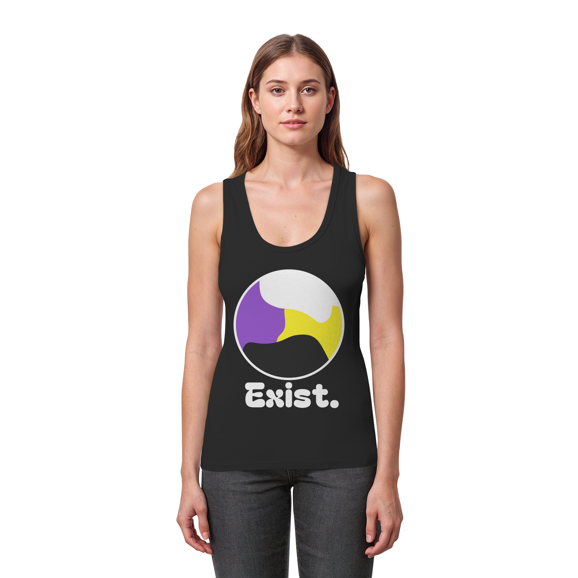 Exist "Nonbinary Edition" - Womens Organic Fitted Tank Top