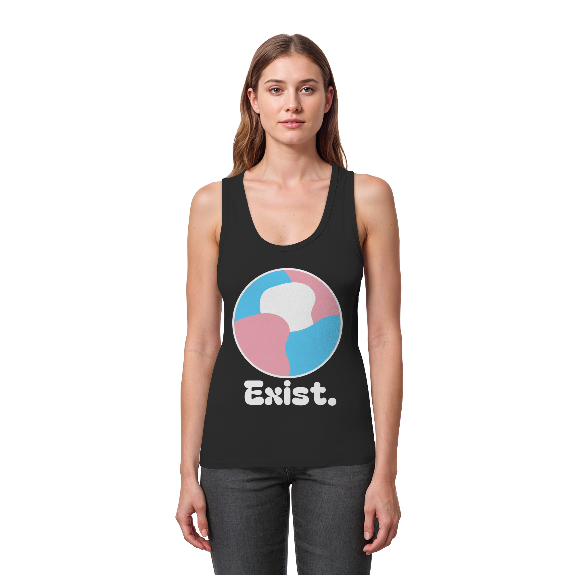 Exist "Trans Edition" - Womens Organic Fitted Tank Top