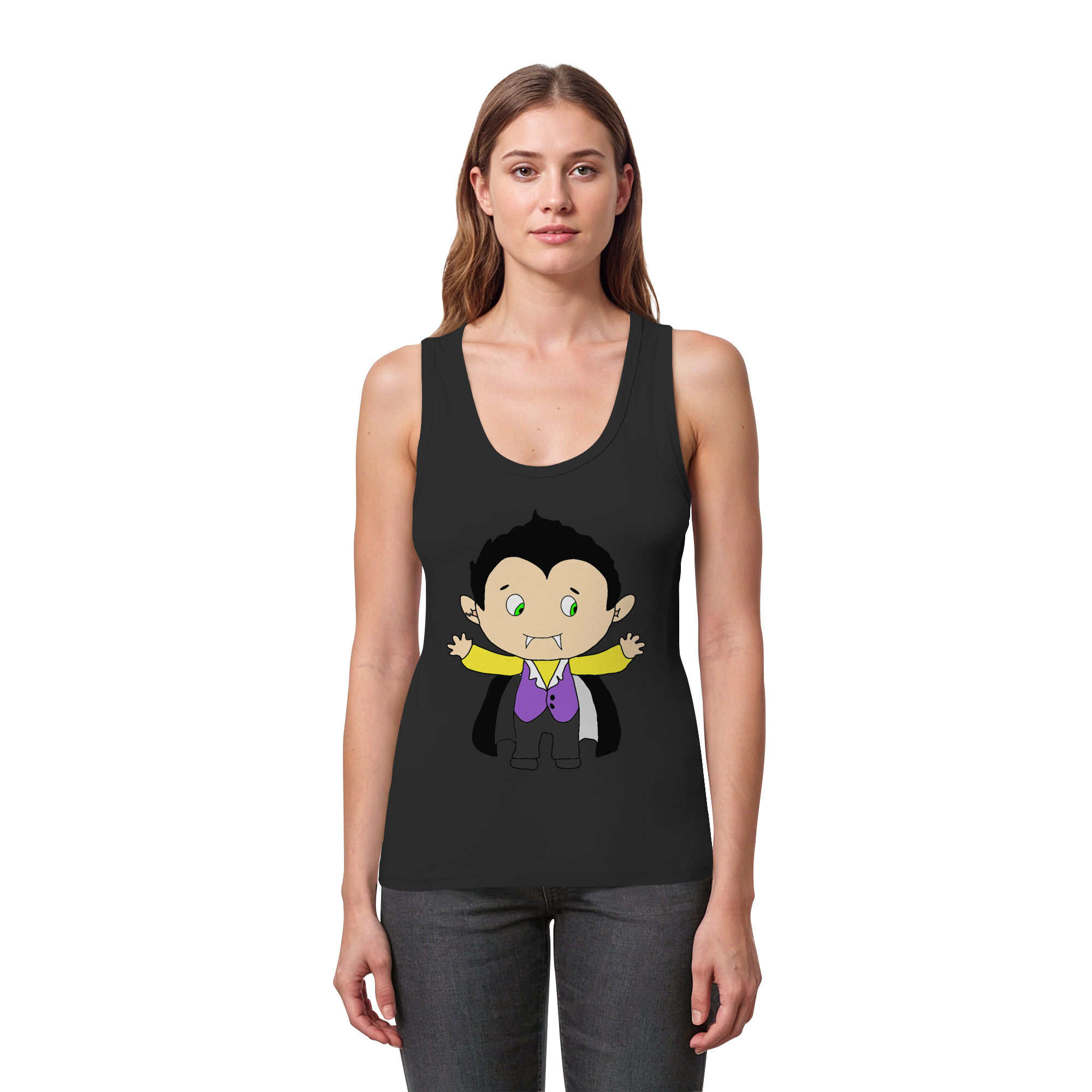 Trans*pir (Nonbinary Flagge) - Womens Organic Fitted Tank Top