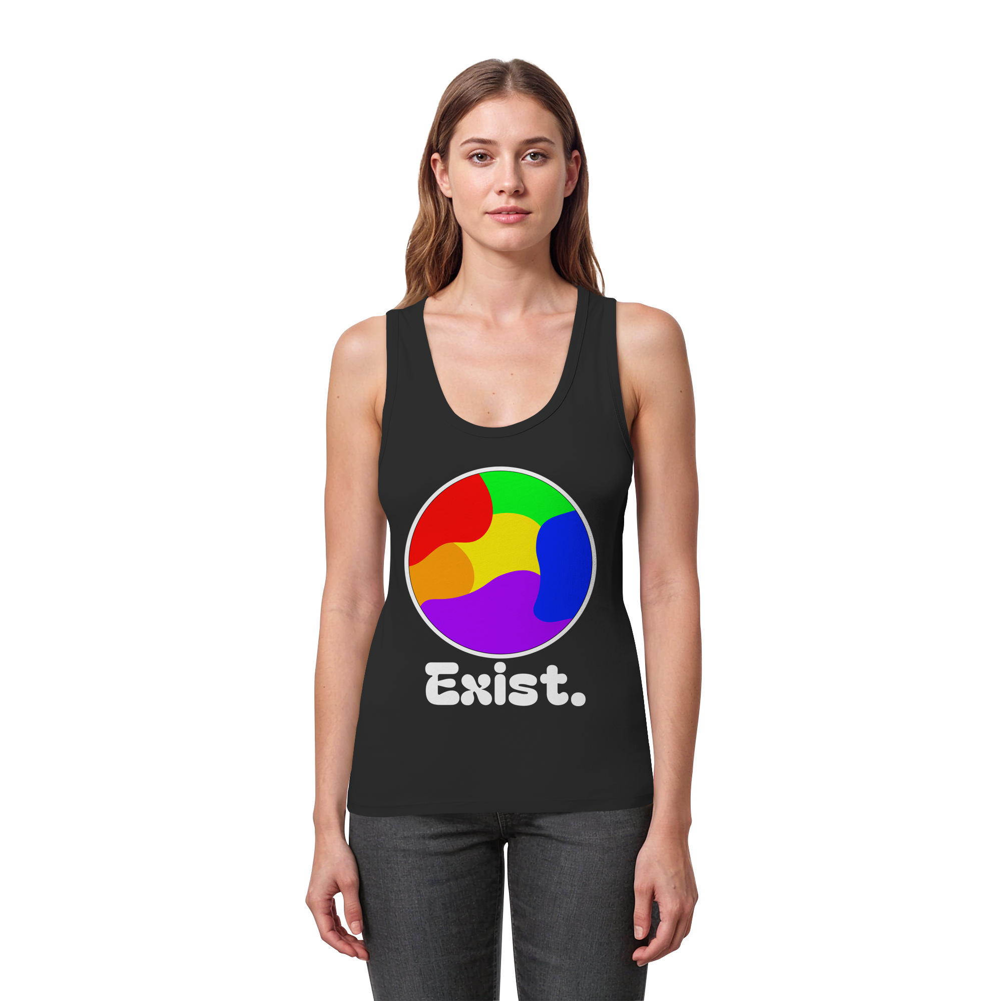Exist "Pride Edition" - Womens Organic Fitted Tank Top