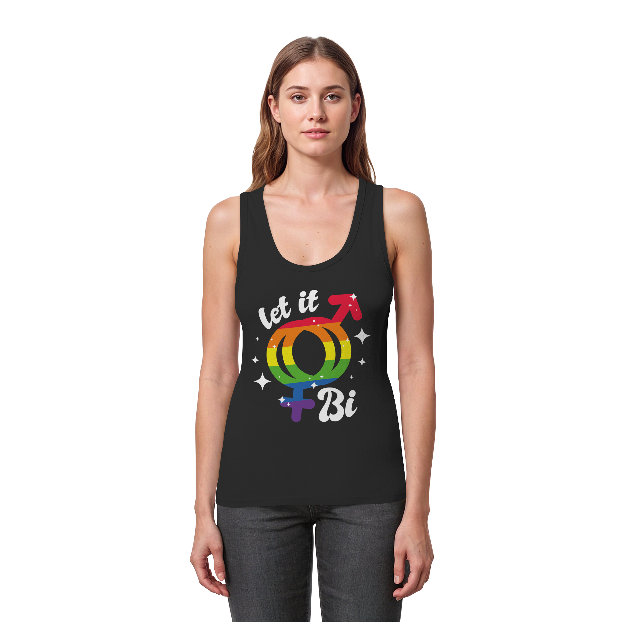 Let it Bi - Womens Organic Fitted Tank Top
