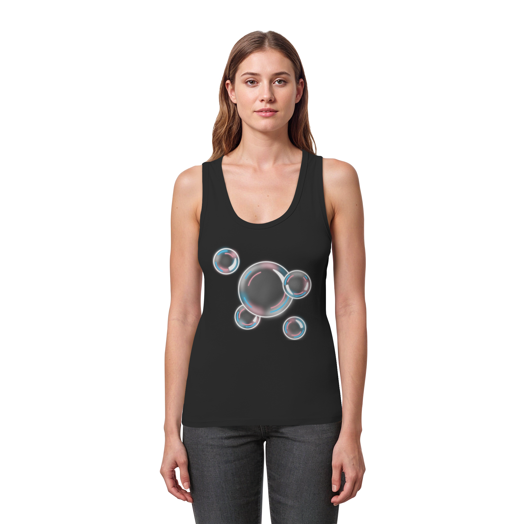 Trans Seifenblasen - Womens Organic Fitted Tank Top