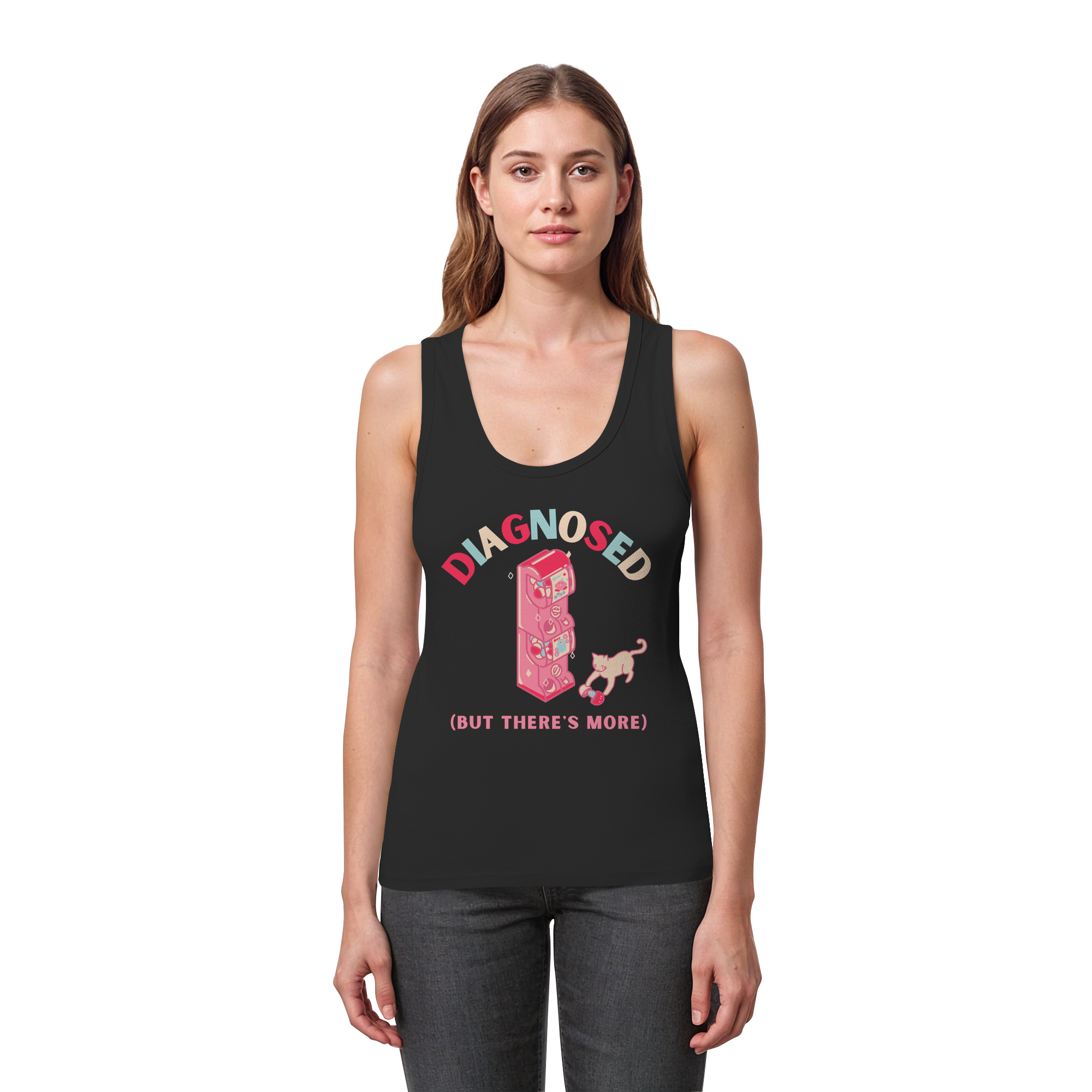 Diagnosed, but there's more - Womens Organic Fitted Tank Top