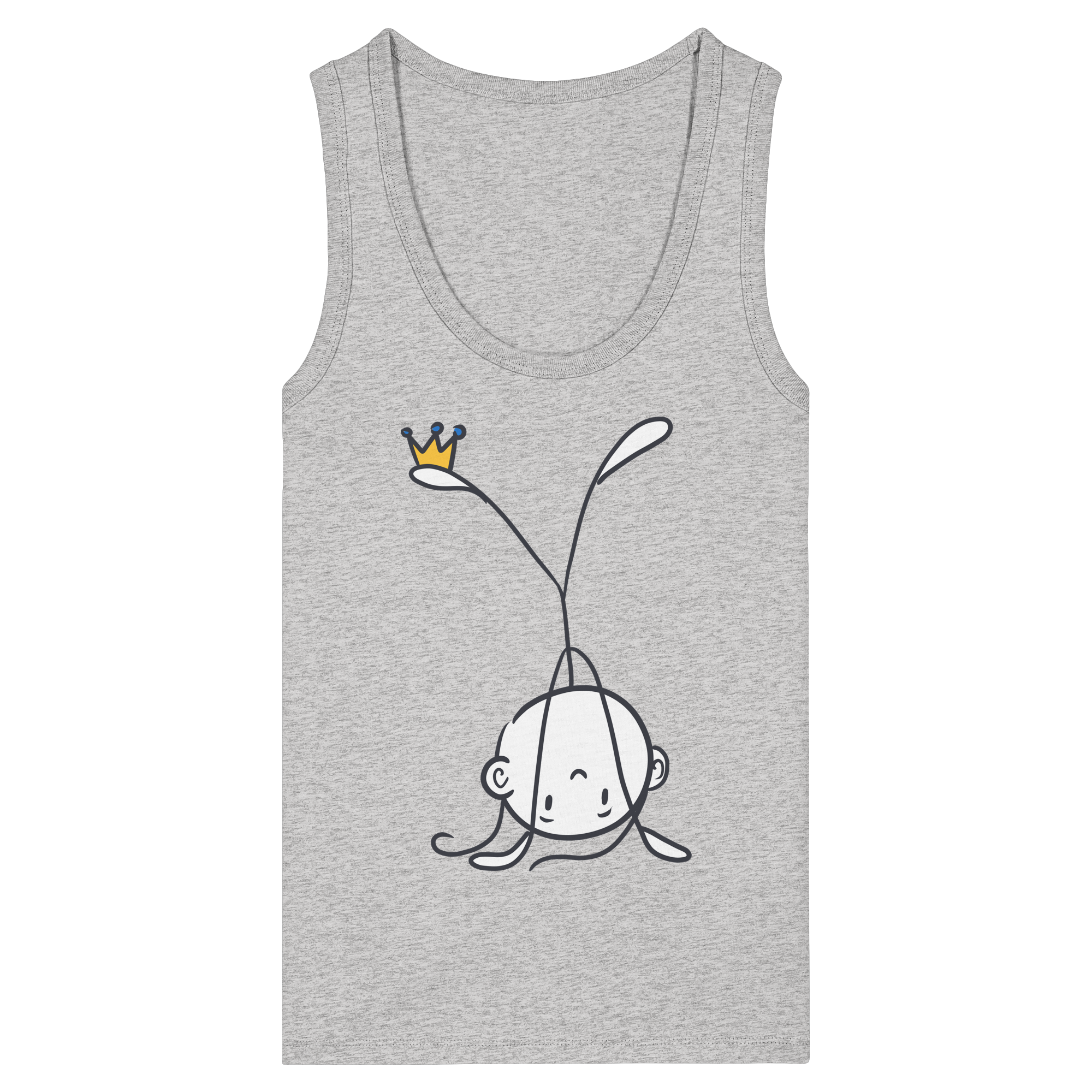 Seelenmännchen "Handstand Edition" Frontprint (hell) - Womens Organic Fitted Tank Top
