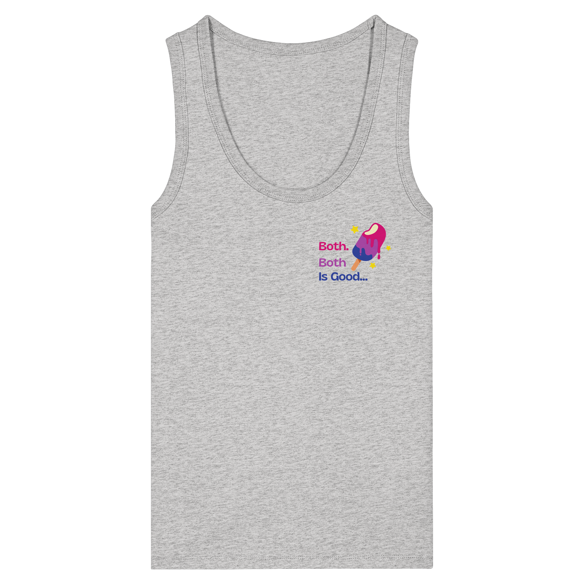 Bi Pride: Both is Good - Womens Organic Fitted Tank Top