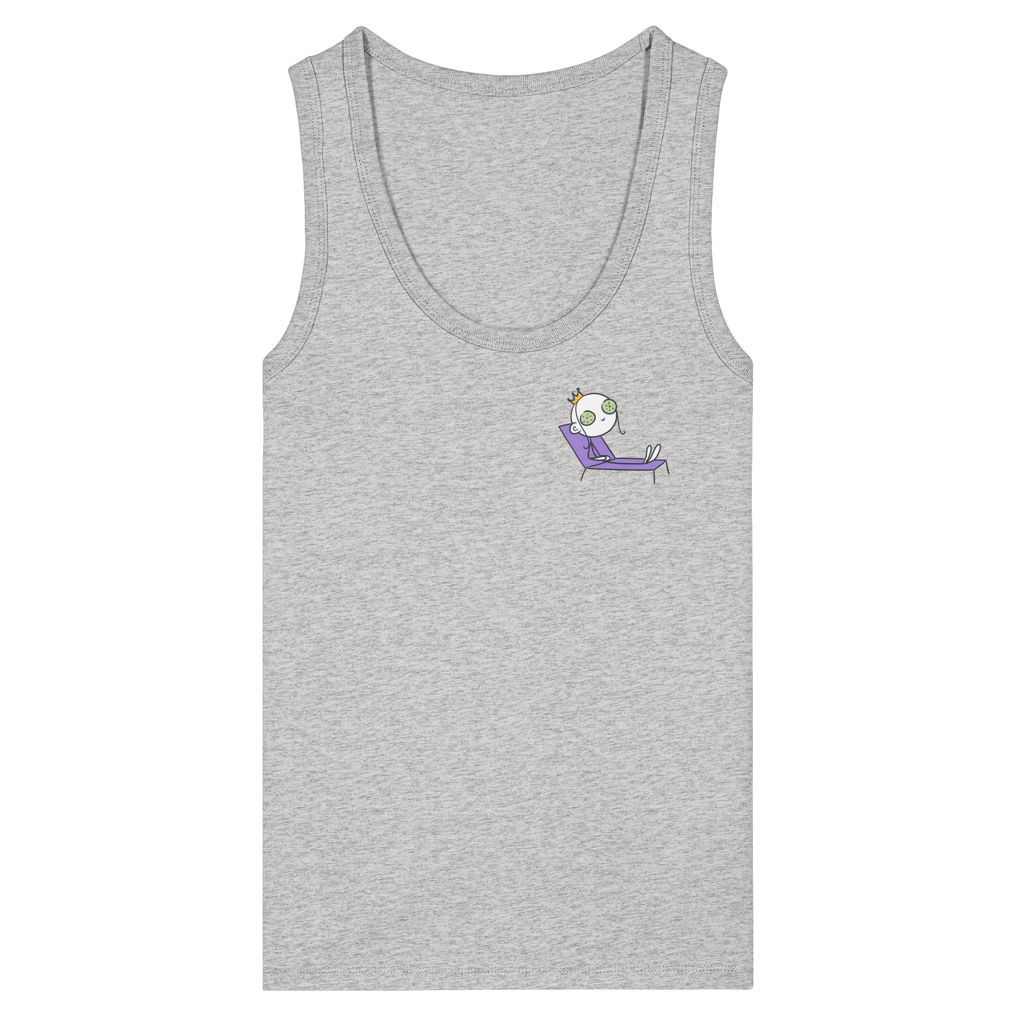 Seelenmännchen "Chill Out Edition" Brustprint - Womens Organic Fitted Tank Top