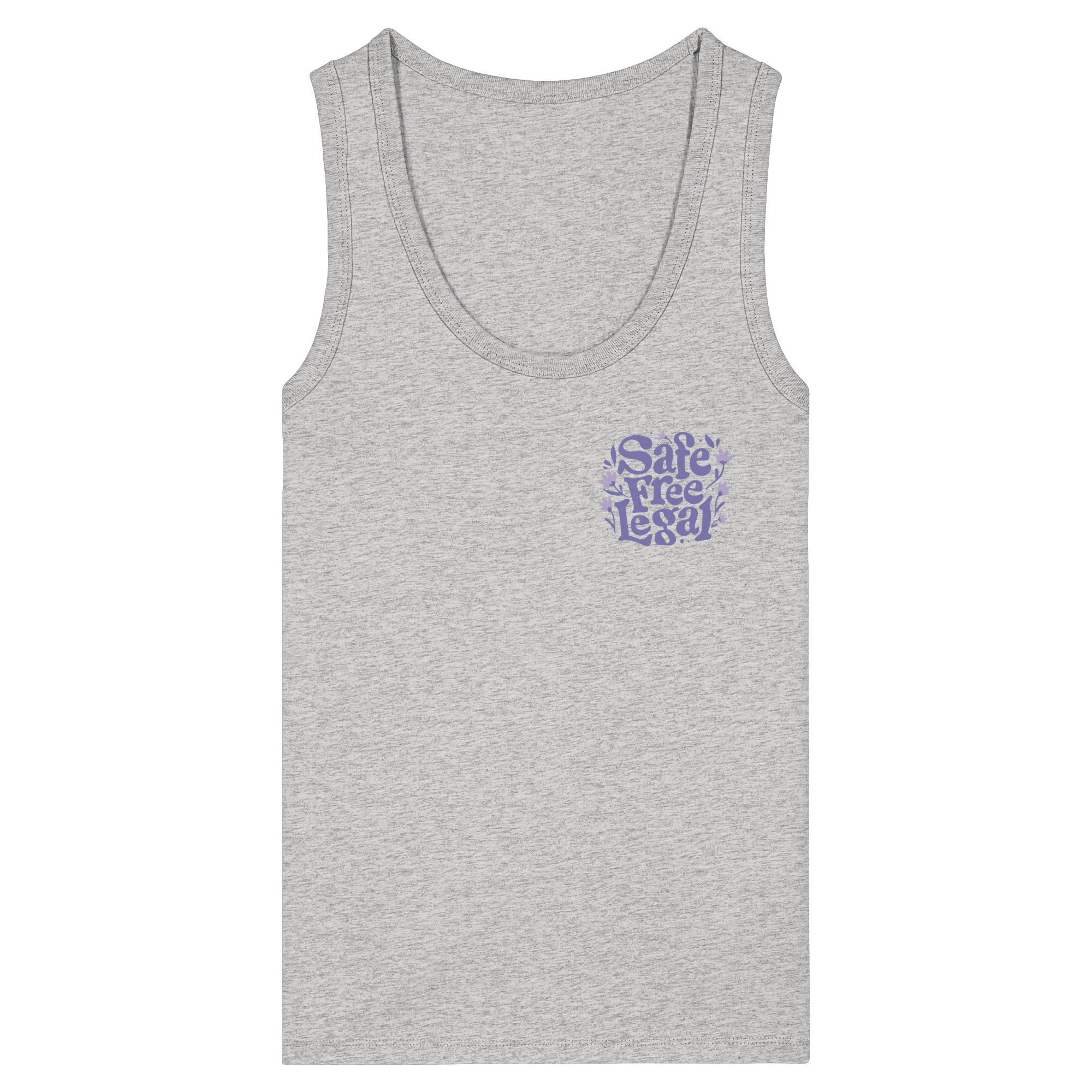 Safe Free Legal "Blumen Edition" - Womens Organic Fitted Tank Top