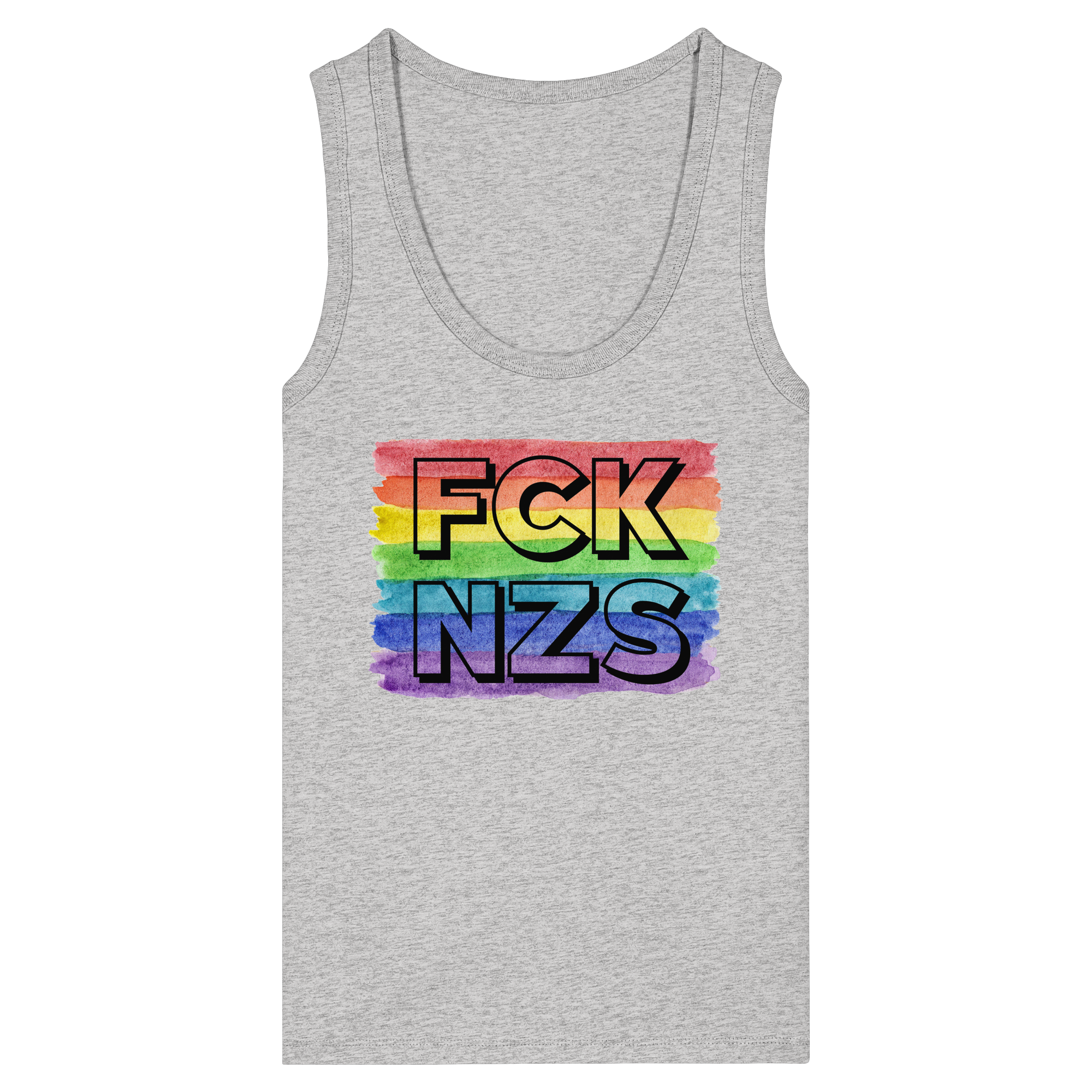 FCK NZS "Rainbow Resistance Edition" - Womens Organic Fitted Tank Top