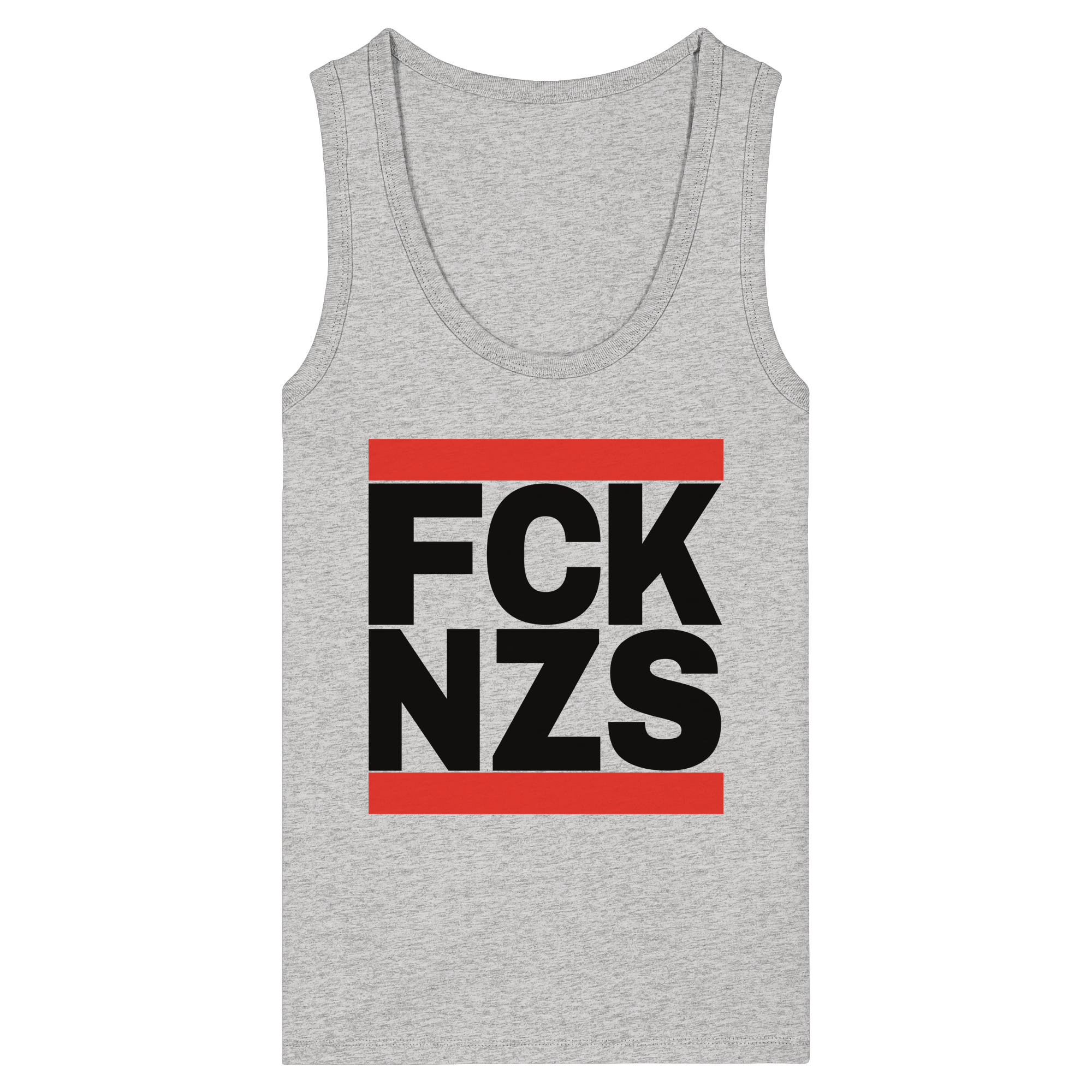 FCK NZS (schwarze Schrift) - Womens Organic Fitted Tank Top
