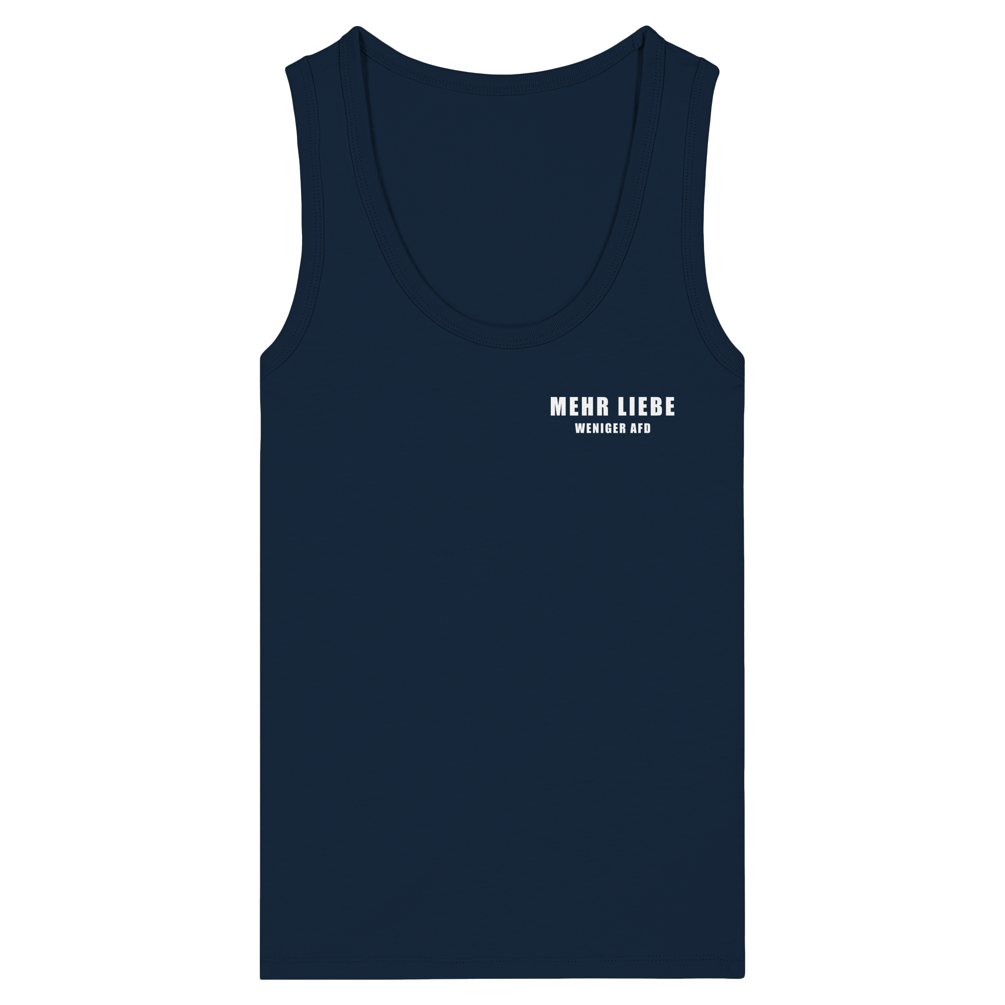 Mehr Lieber Weniger AfD - Womens Organic Fitted Tank Top