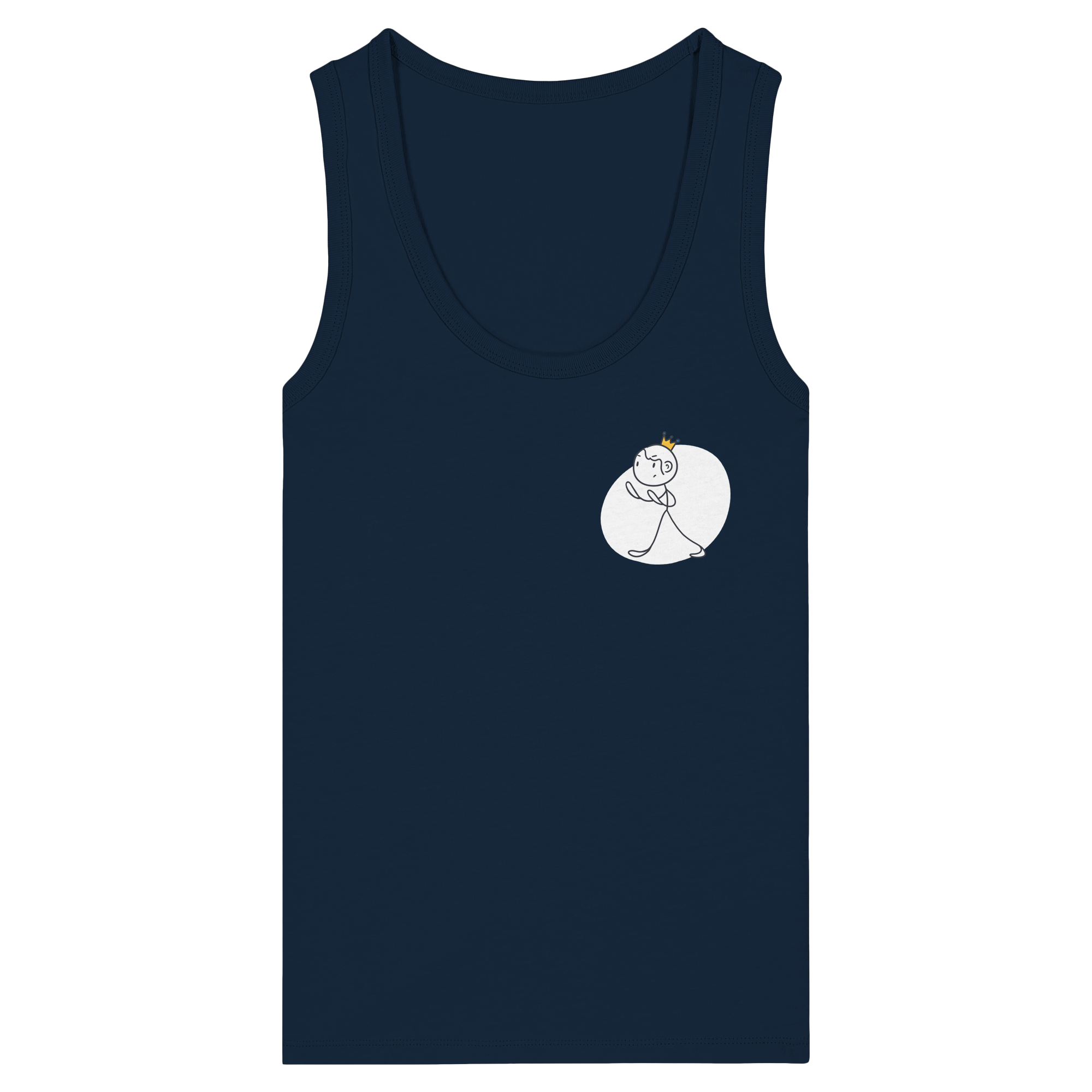 Seelenmännchen "Selbstverteidigung Edition" Brustprint (dunkel) - Womens Organic Fitted Tank Top