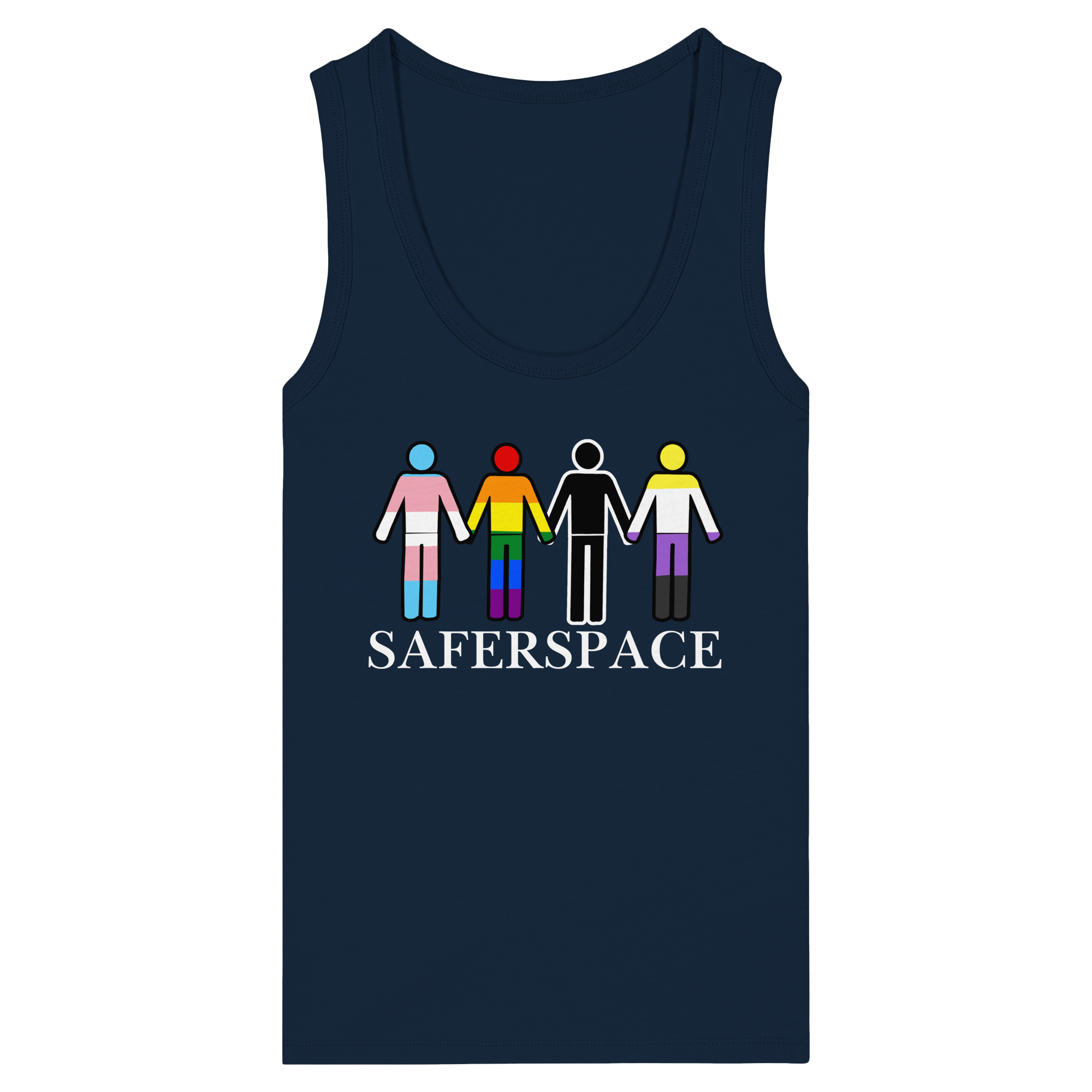 SAFERSPACE - Womens Organic Fitted Tank Top