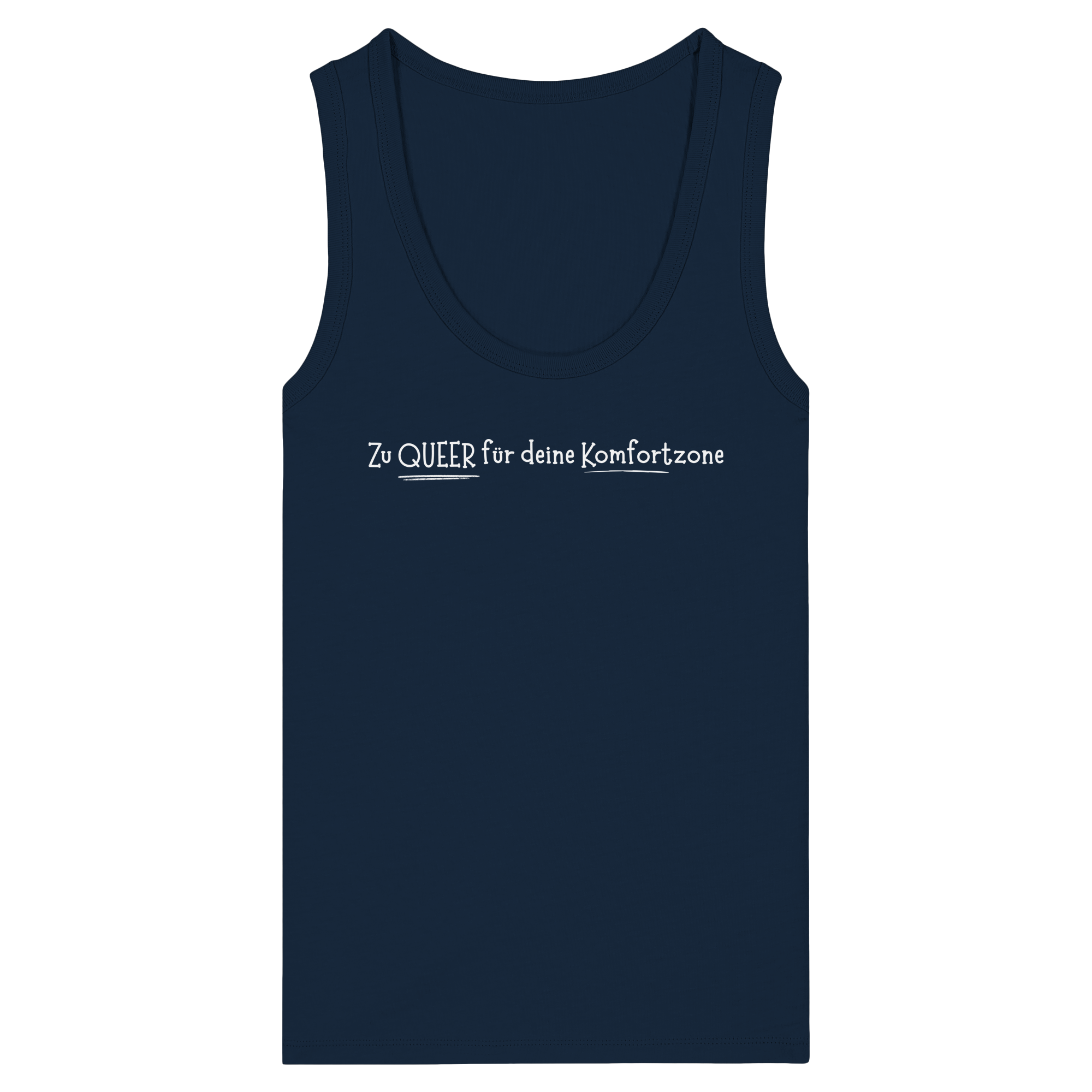 Zu Queer für deine Komfortzone - Womens Organic Fitted Tank Top