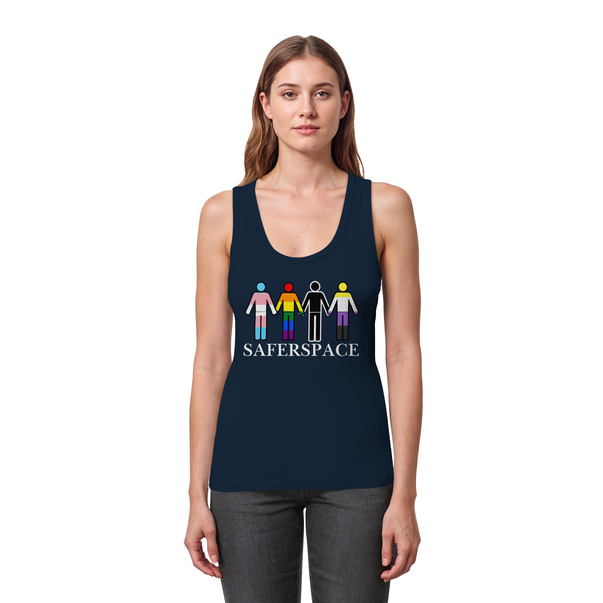 SAFERSPACE - Womens Organic Fitted Tank Top