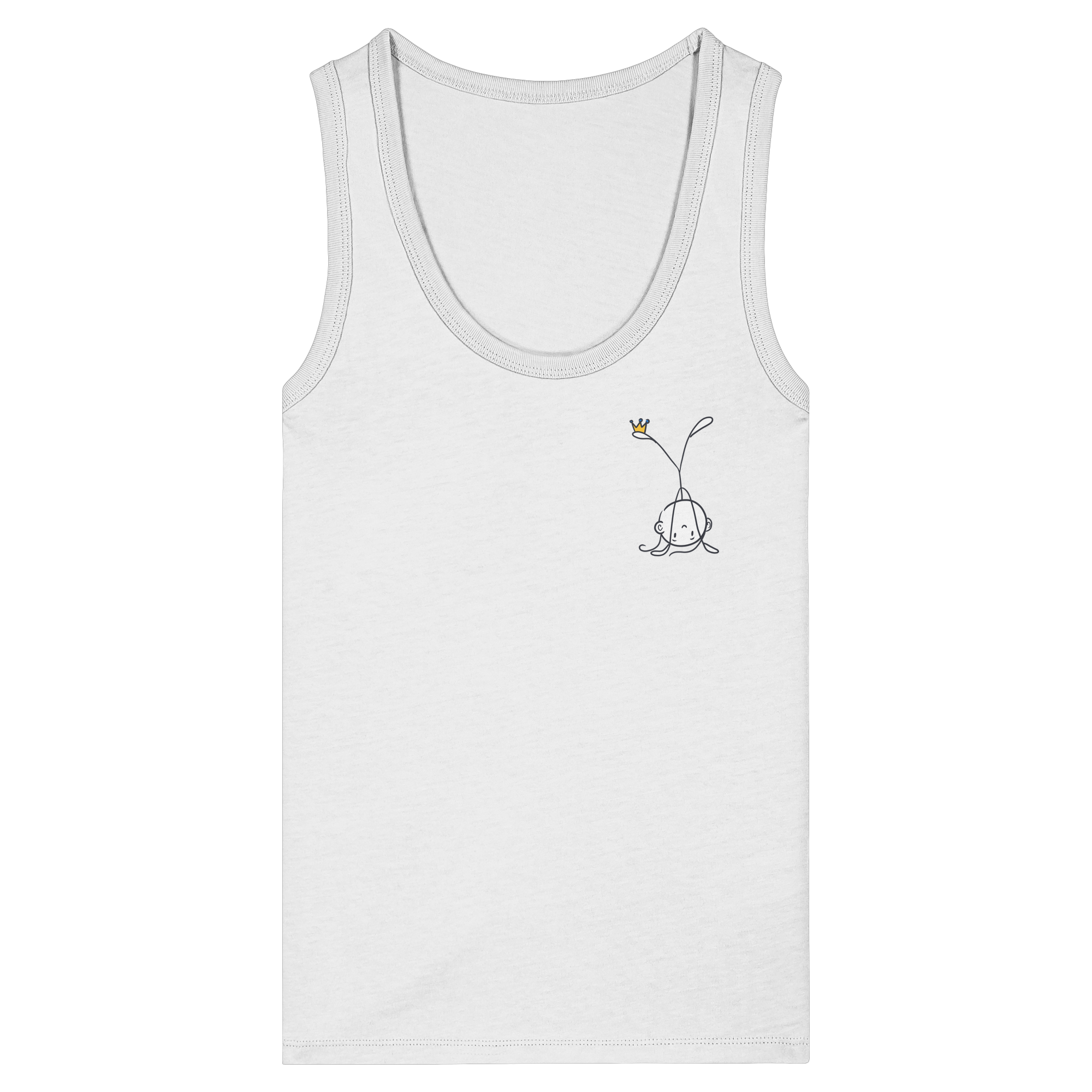 Mein Körper gehört mir "Schwarze Edition" Backprint - Womens Organic Fitted Tank Top