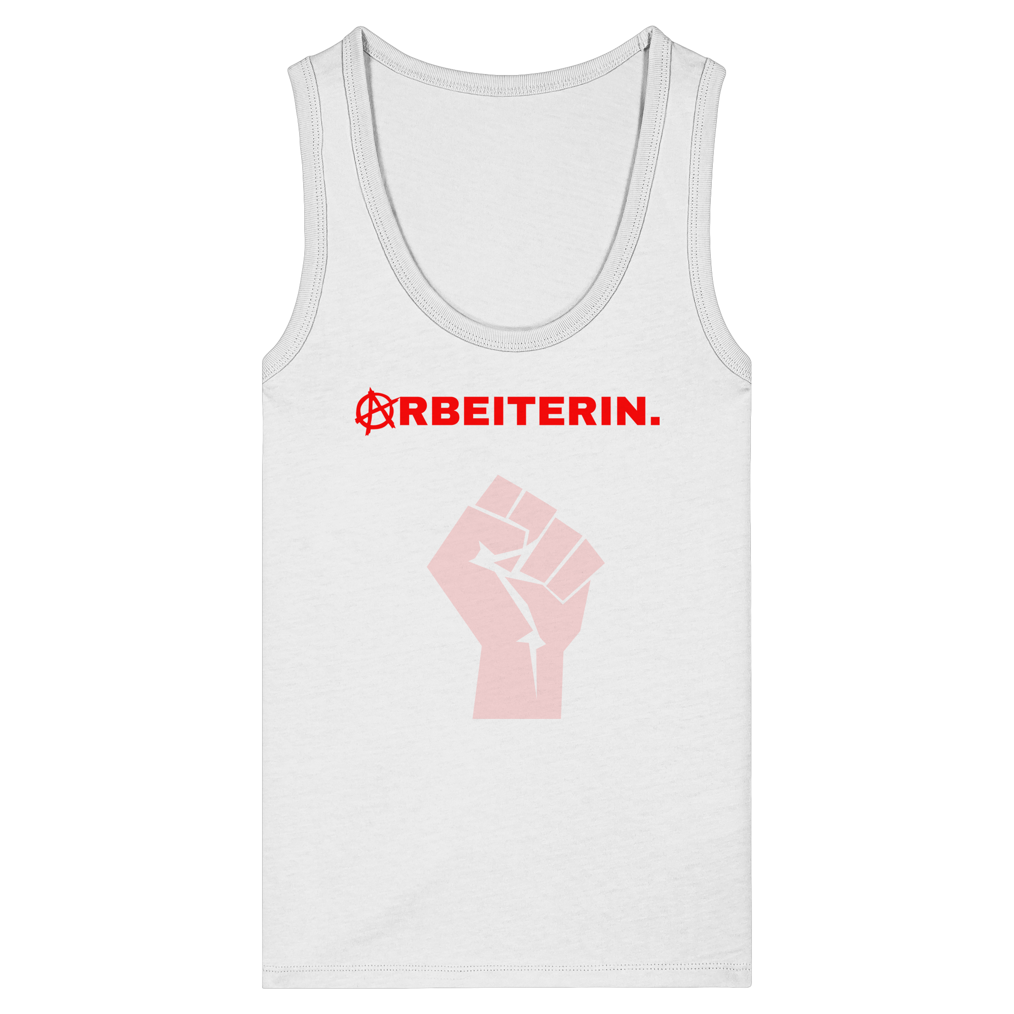 ARBEITERIN. "Solidarisch und Frei Edition" - Womens Organic Fitted Tank Top