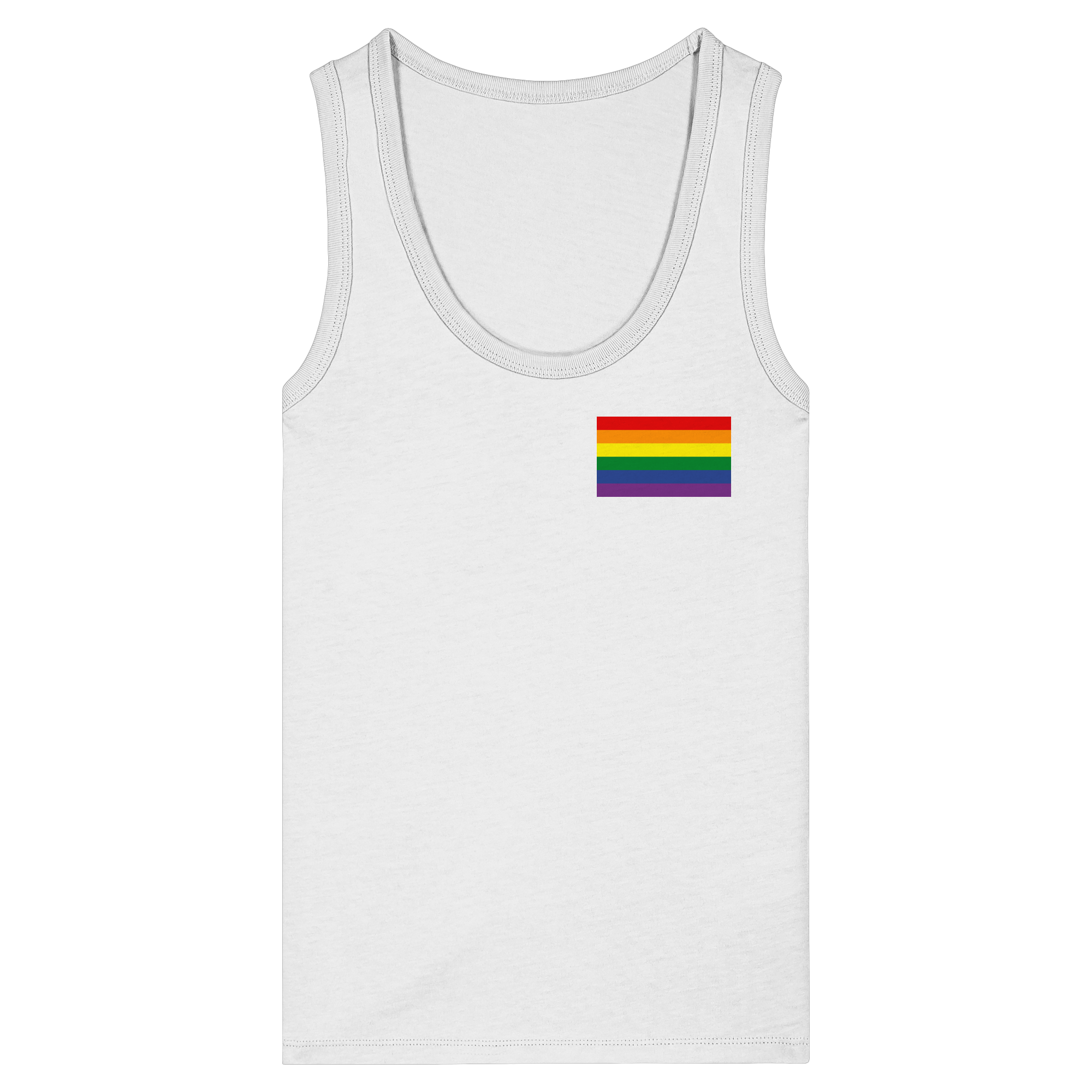 Regenbogen Pride Flag - Womens Organic Fitted Tank Top