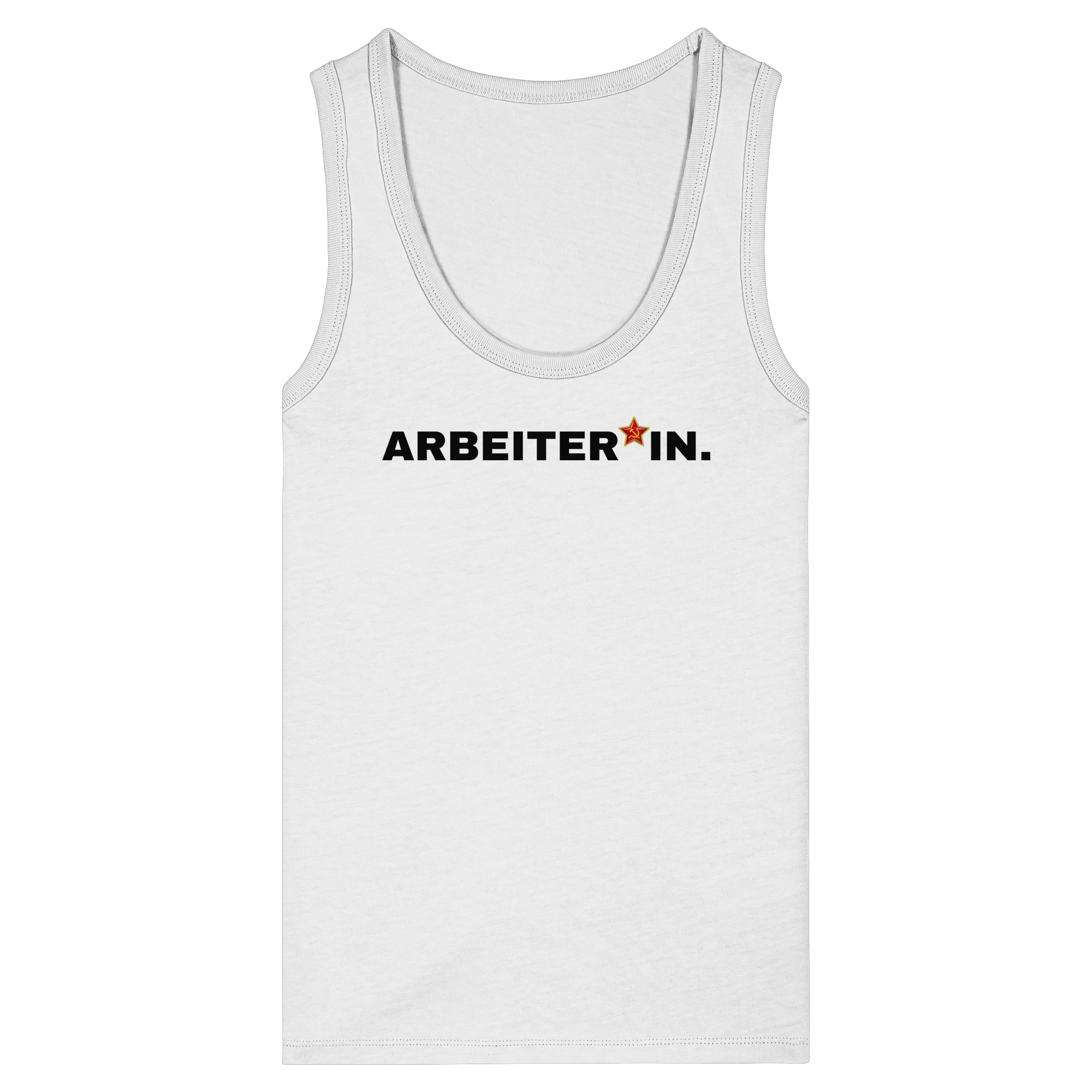 ARBEITER*IN. "Plain Work Edition" - Womens Organic Fitted Tank Top