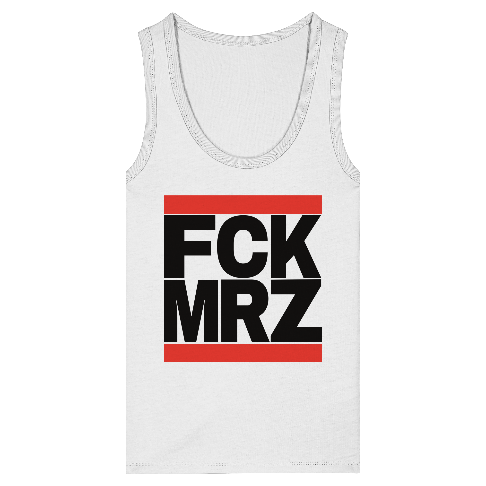 FCK MRZ (schwarze Schrift) - Womens Organic Fitted Tank Top
