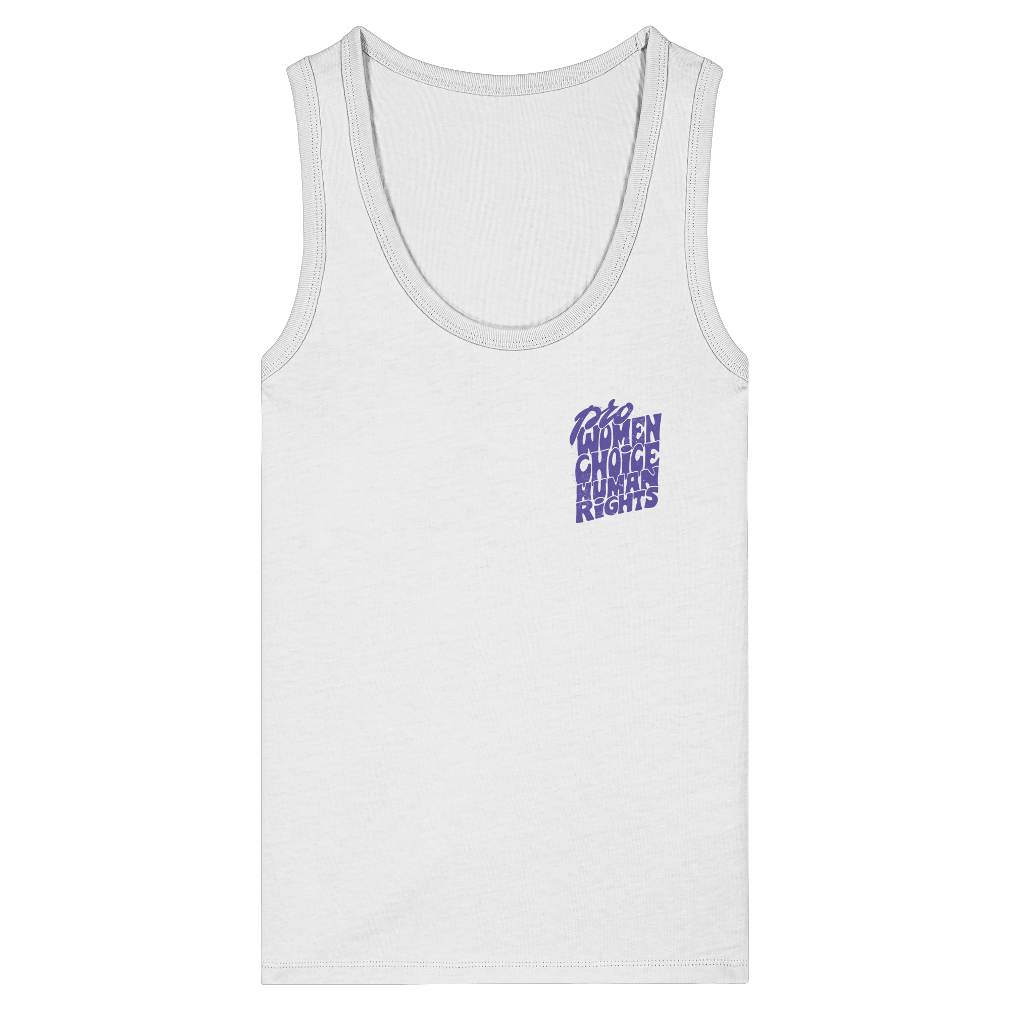 Pro Women Choice Human Rights "Lila Edition" - Womens Organic Fitted Tank Top