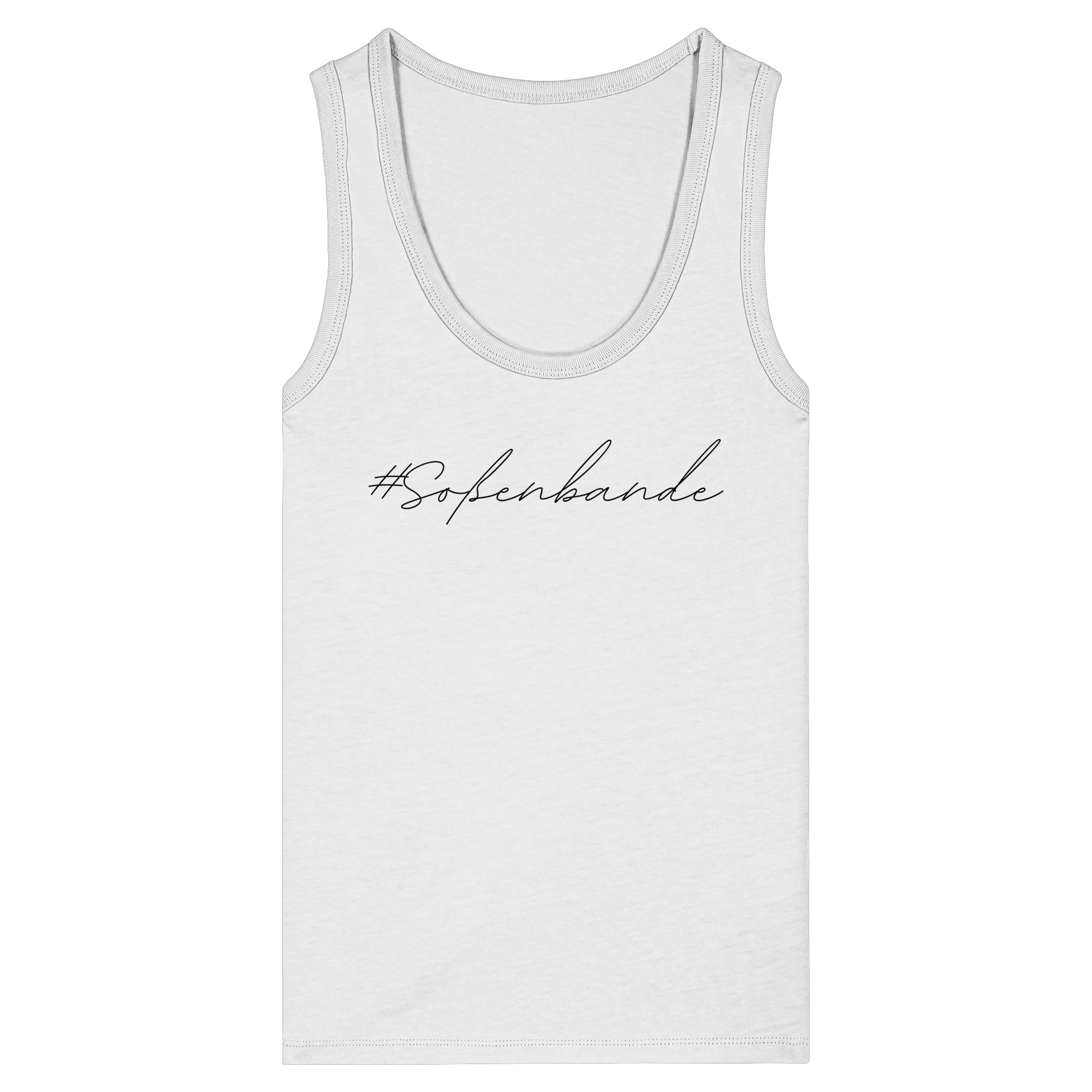 #Soßenbande (schwarze Schrift) - Womens Organic Fitted Tank Top